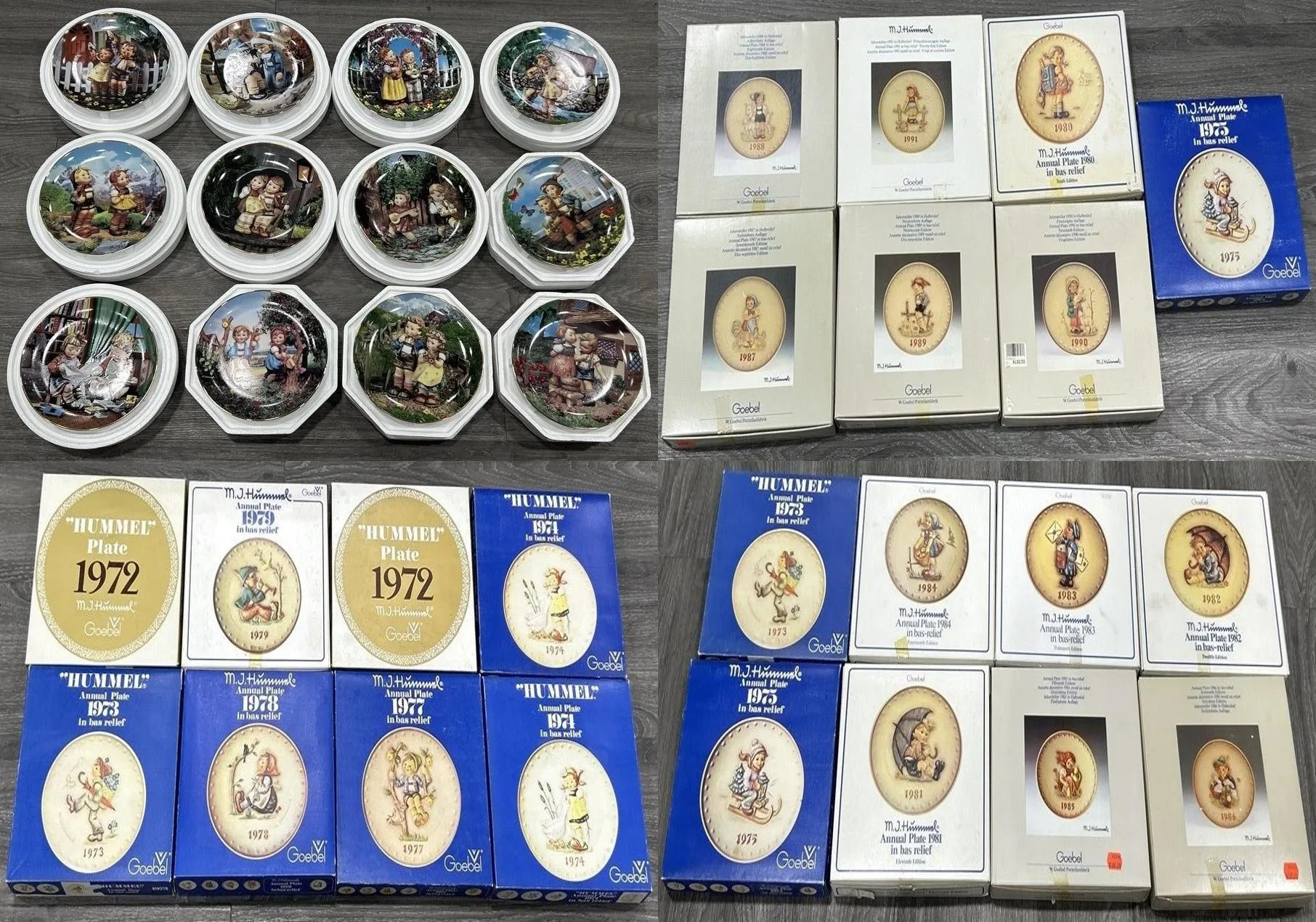 Large Hummel Collector Plate Collection 35 Plates Danbury&Goebel thumbnail
