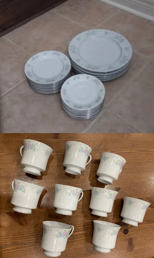 22-Piece China Garden Prestige Dinnerware Set - Various Sizes thumbnail