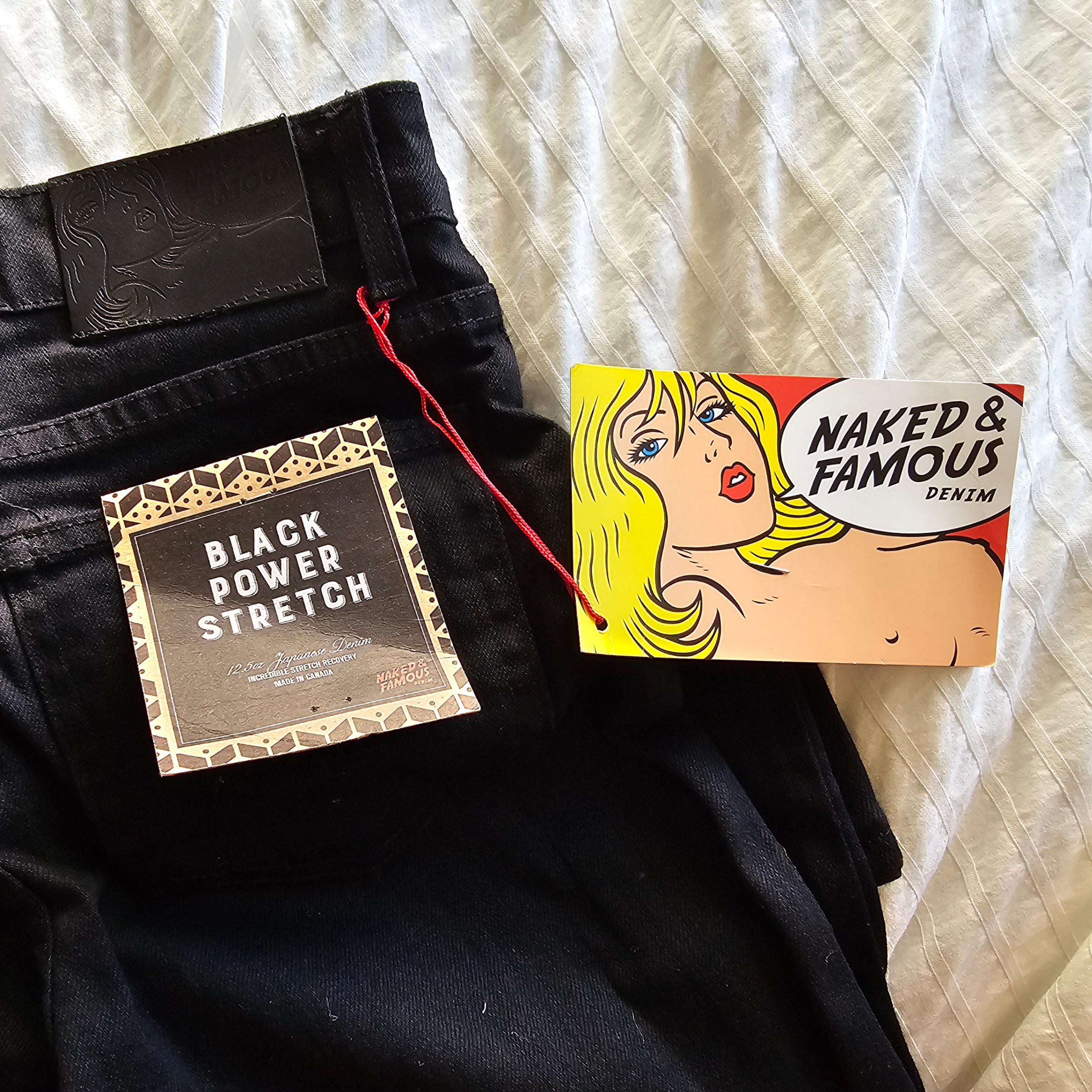 NWT Naked & Famous The Crop Skinny Jeans - 2018 - Black - Sz 27 - photo 4