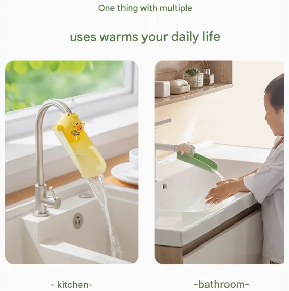 Kids Faucet Extension Connector Water Tank Splash-proof Extender image indicator(3)