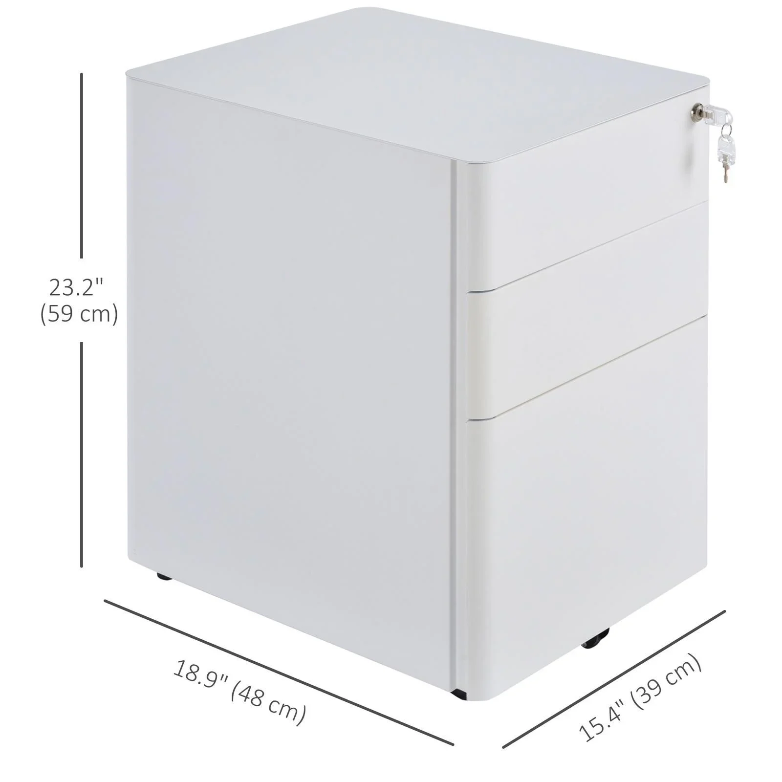 New 3-Drawer Filing Cabinet with Lock - photo 4