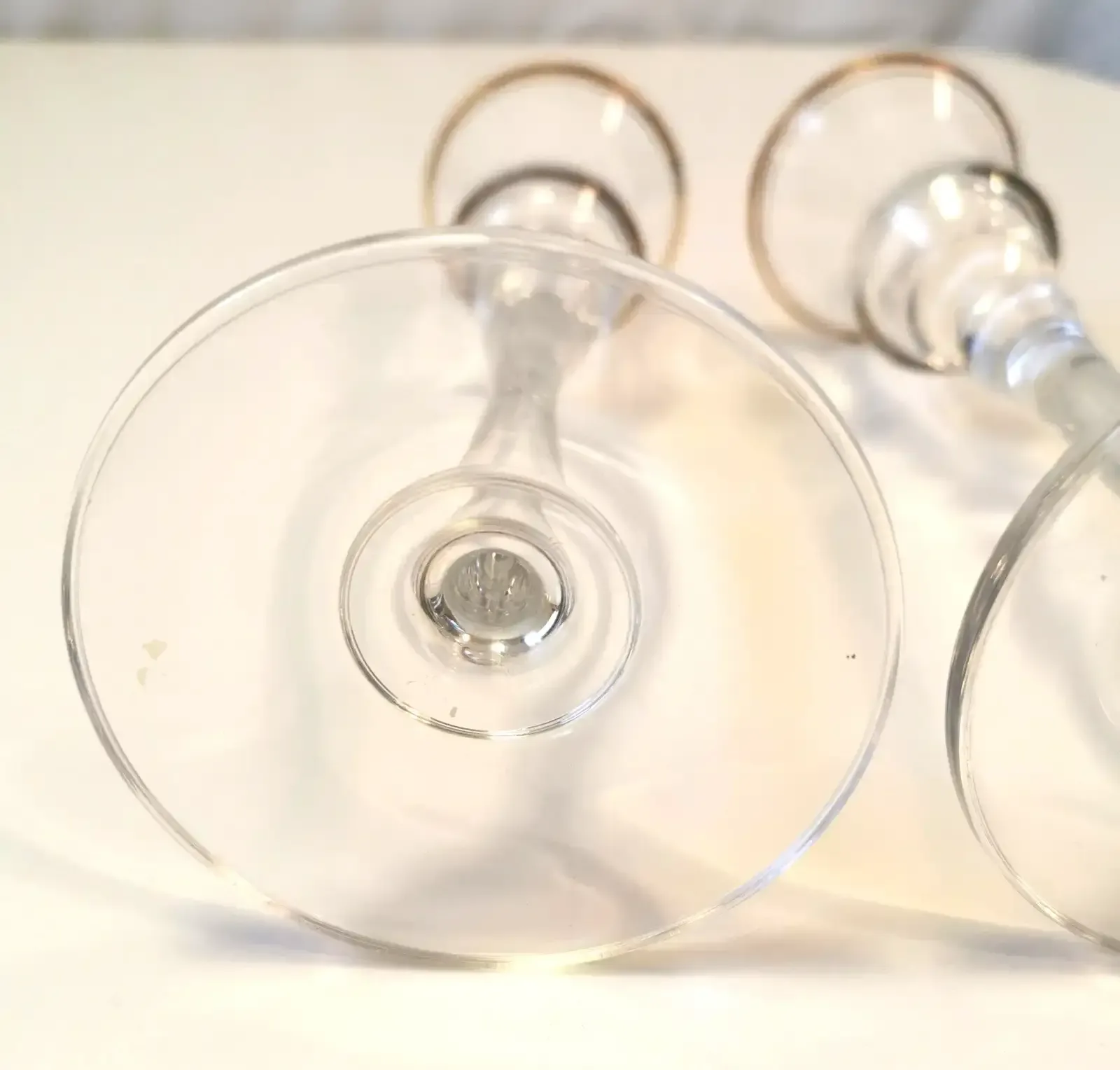 Mikasa Trousseau Gold Trim 7.75” Candlestick Candle Holders image indicator(6)