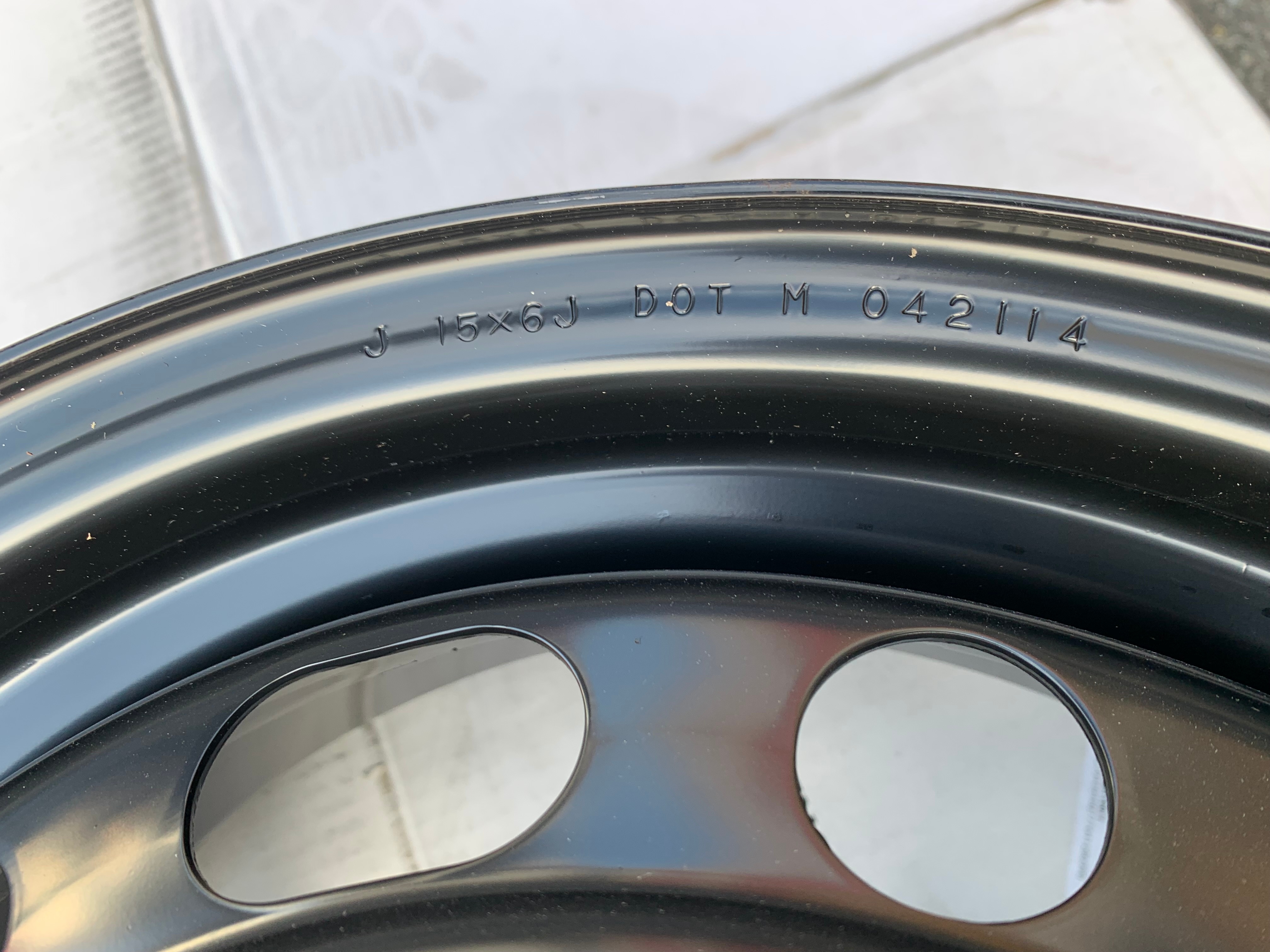 1 X single Brand New OEM factory 15X6" 5x114.3 Mazda 3 Steel rim - photo 5