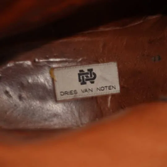 Vintage Dries Van Noten Leather Boots - Mens 9.5 image indicator(4)