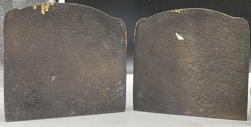 2 Pairs Vintage Heavy Bookends (Largest 4”x6”x8”) - photo 3