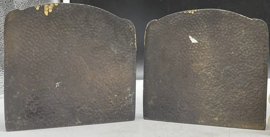 2 Pairs Vintage Heavy Bookends (Largest 4”x6”x8”) image indicator(3)