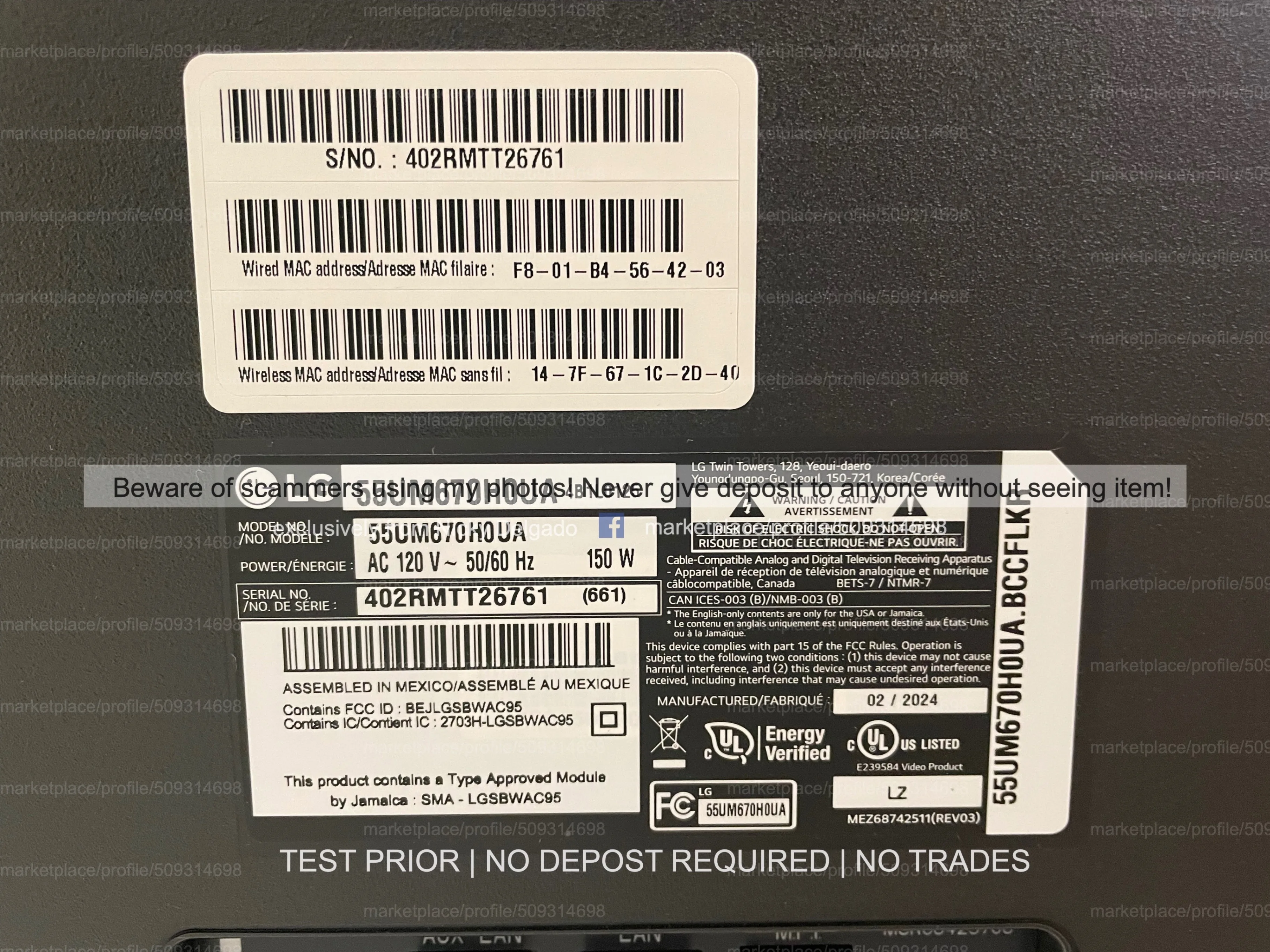 New! LG 4K 55” 55UM670H0UA  UHD LED Hospitality TV (2024) image indicator(5)