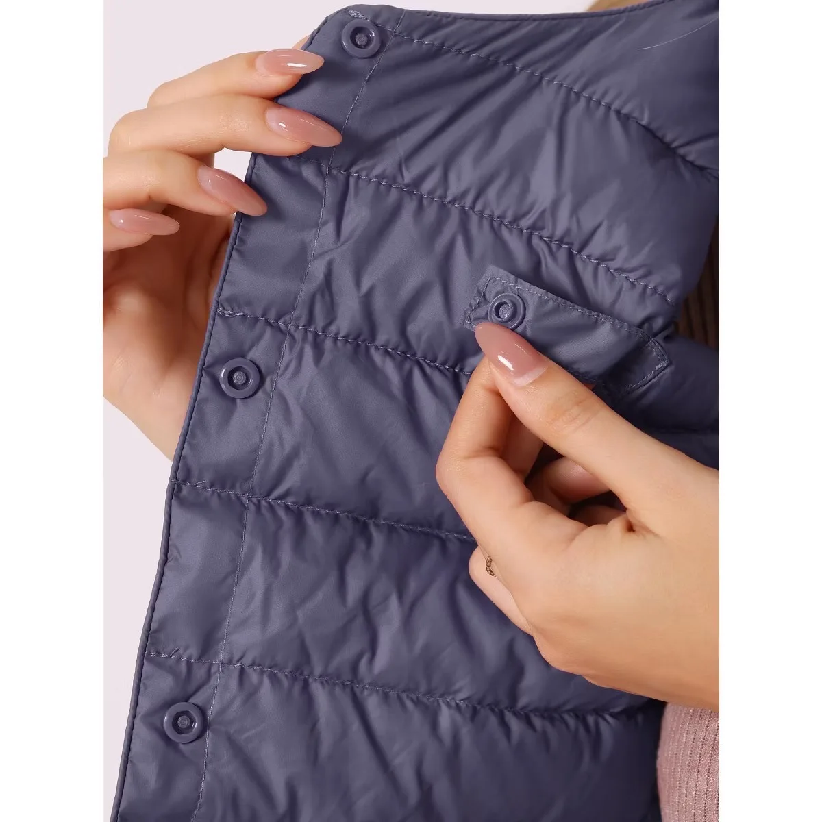Blue Lightweight Puffer Vest image indicator(3)
