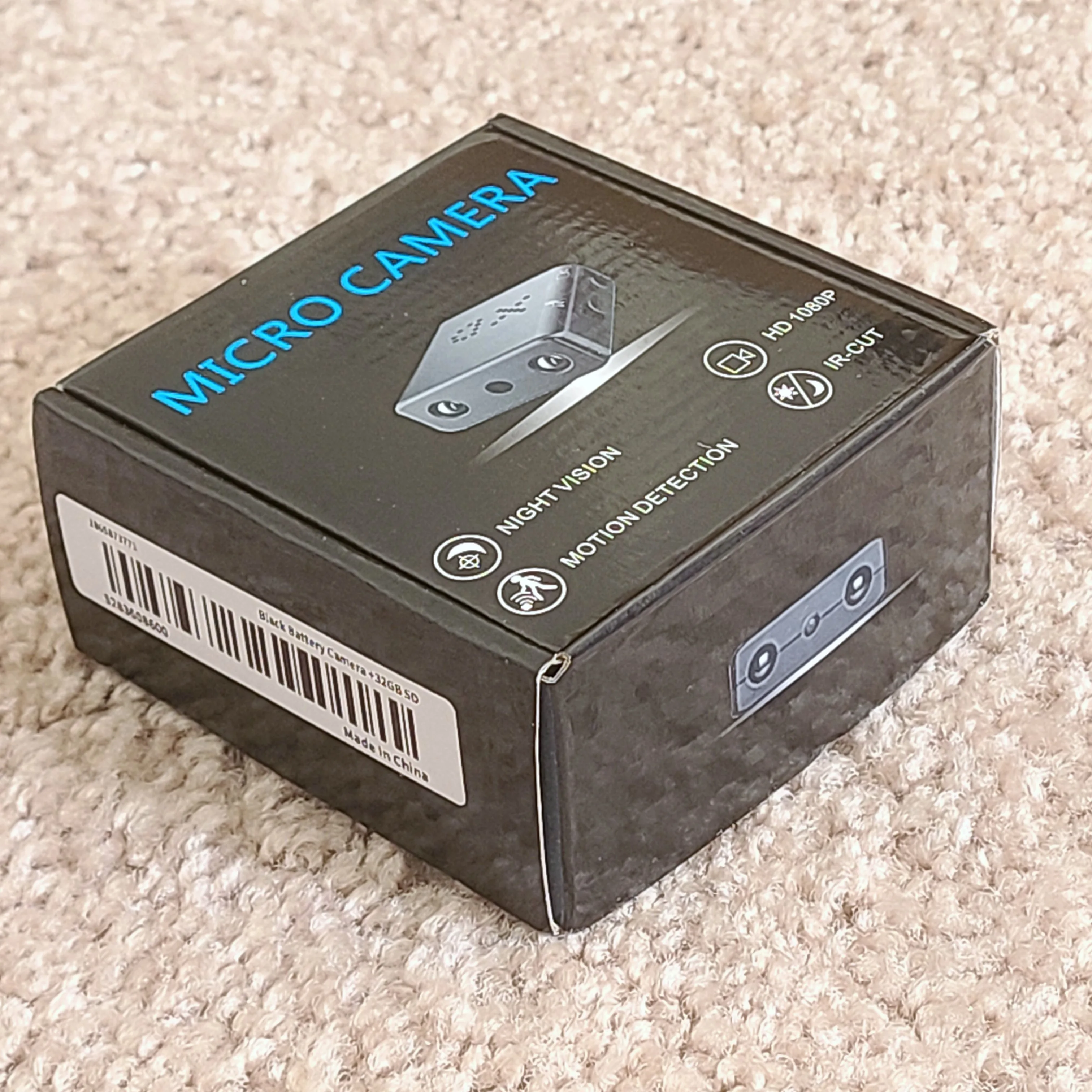 Rechargeable XD HD mini camera with 32GB microSD card image indicator(2)