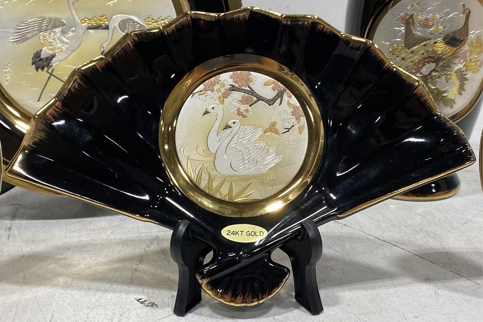 5-Piece Japanese Chokin Art Set – 24K Gold Trim - photo 2
