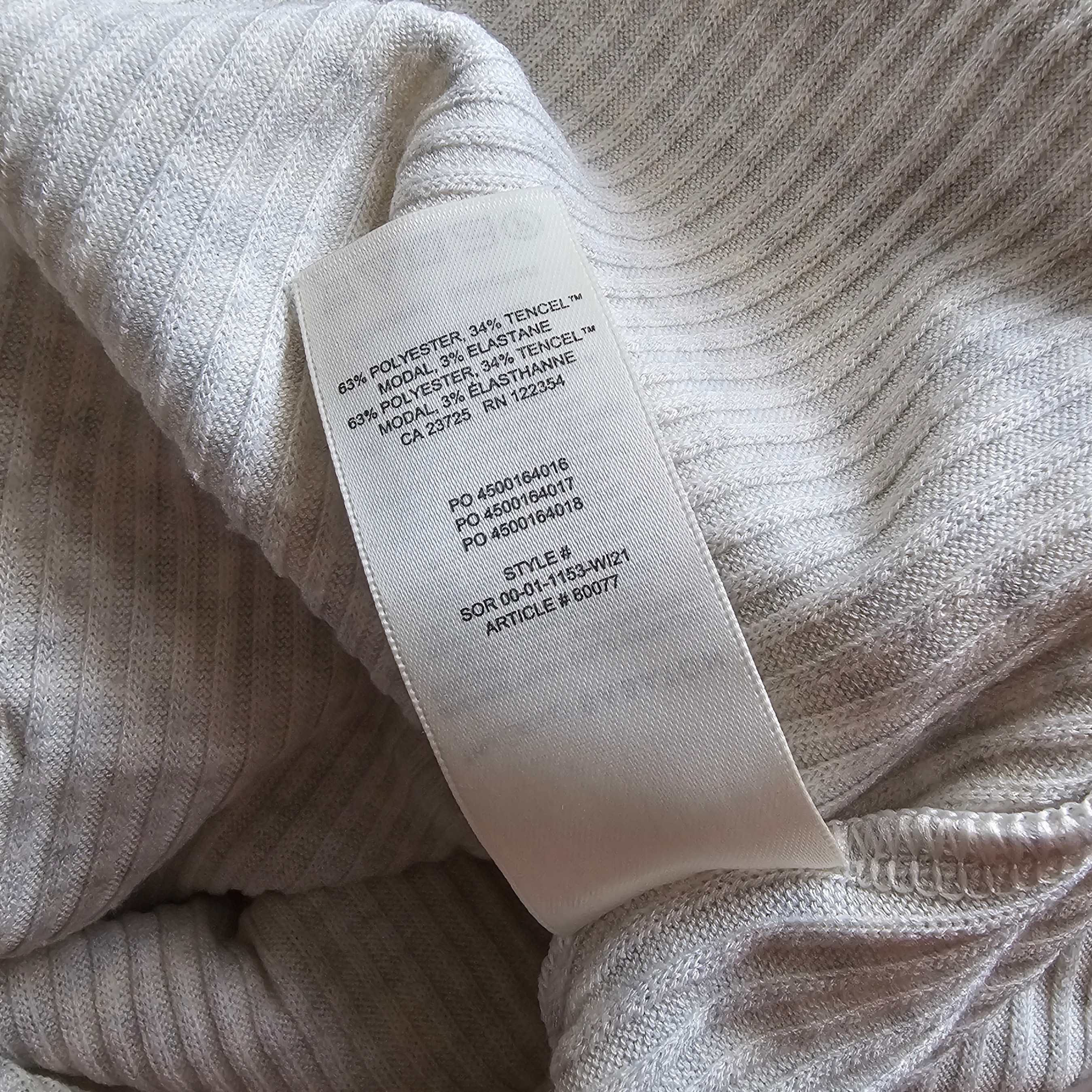 Aritzia Traverse Longsleeve - 2022 - Heather Whitecap Grey -Sz 1 - photo 5