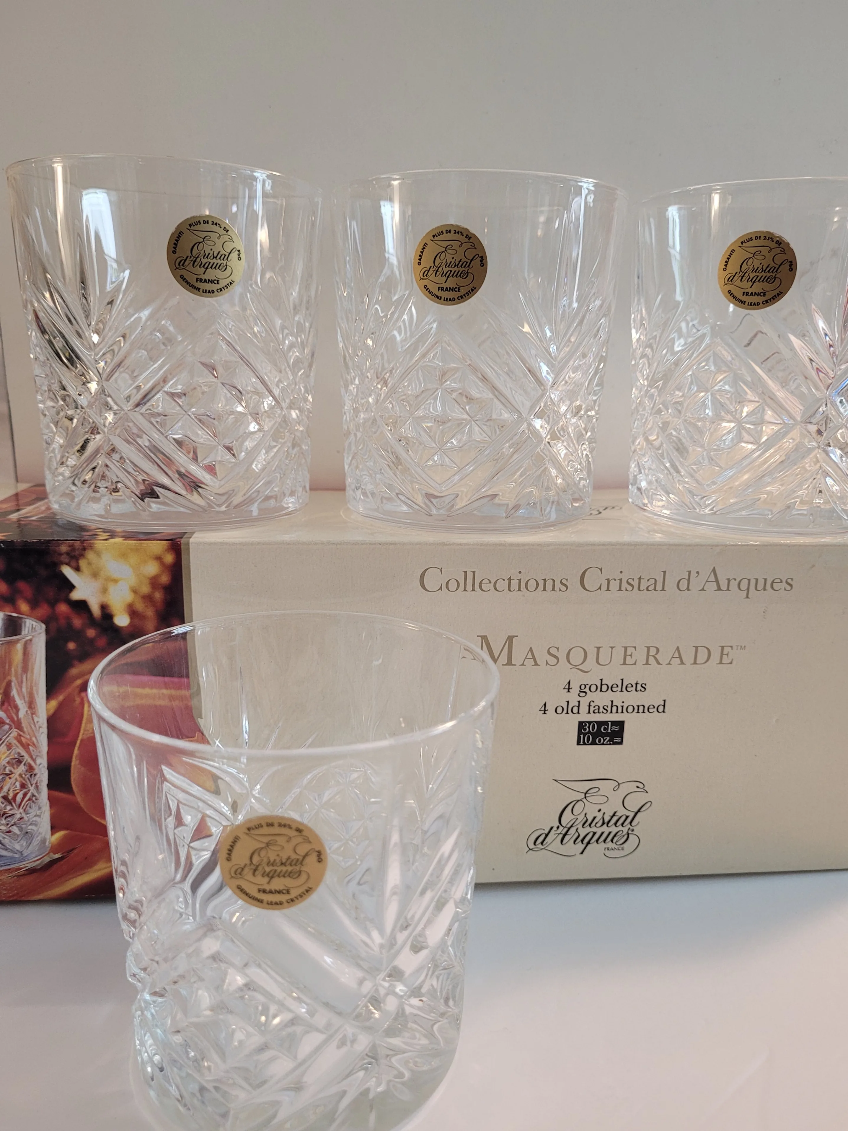Cristal D'Arques MASQUERADE (4) Gobelets thumbnail