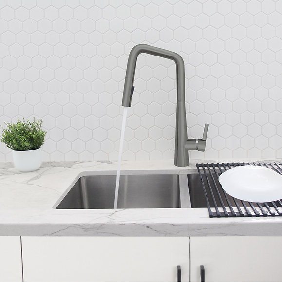 Single Handle Pull Down Kitchen Faucet by Stylish K-143P - photo 5