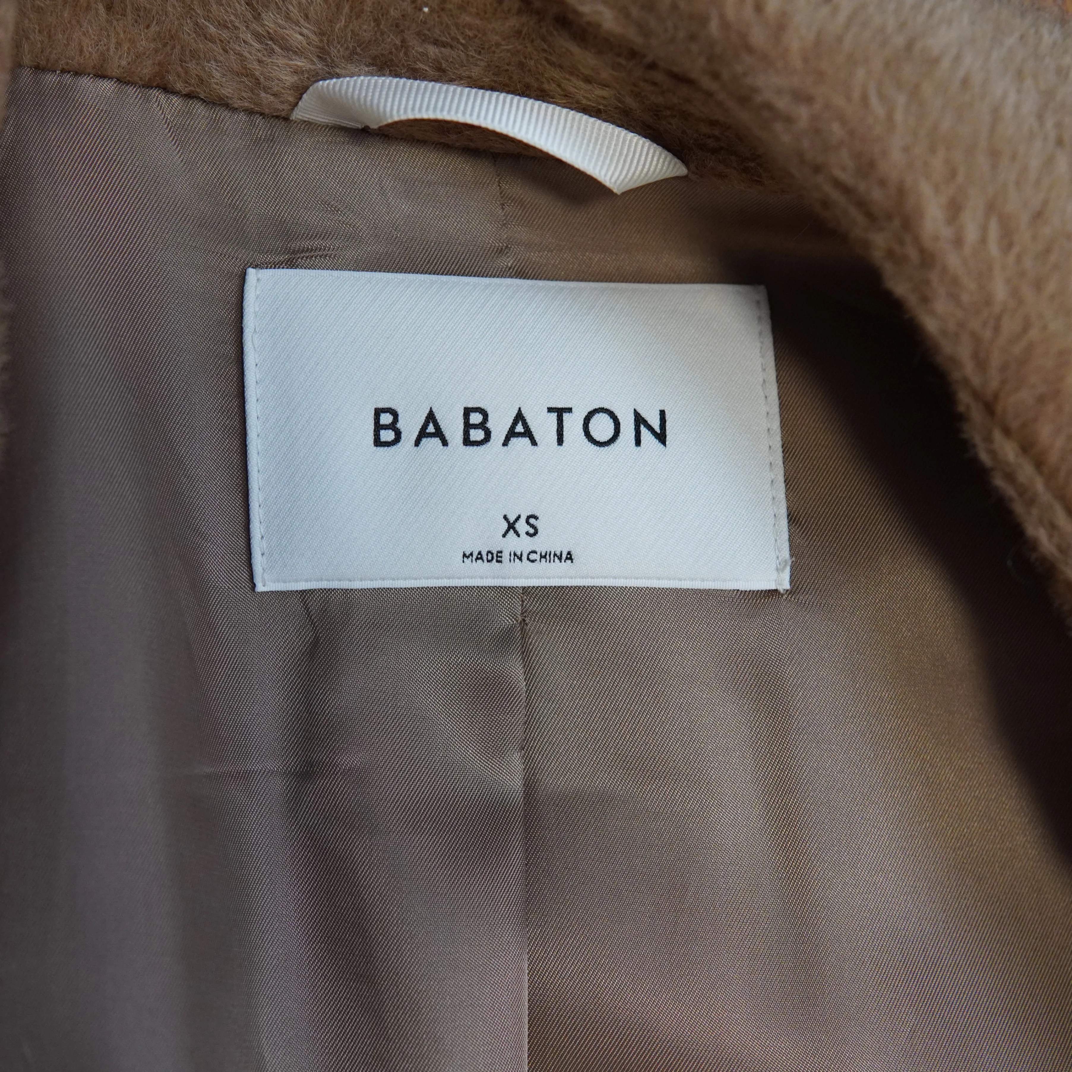 Aritzia Babaton Stedman Teddy Coat - Camel - Alpaca Wool Blend image indicator(9)