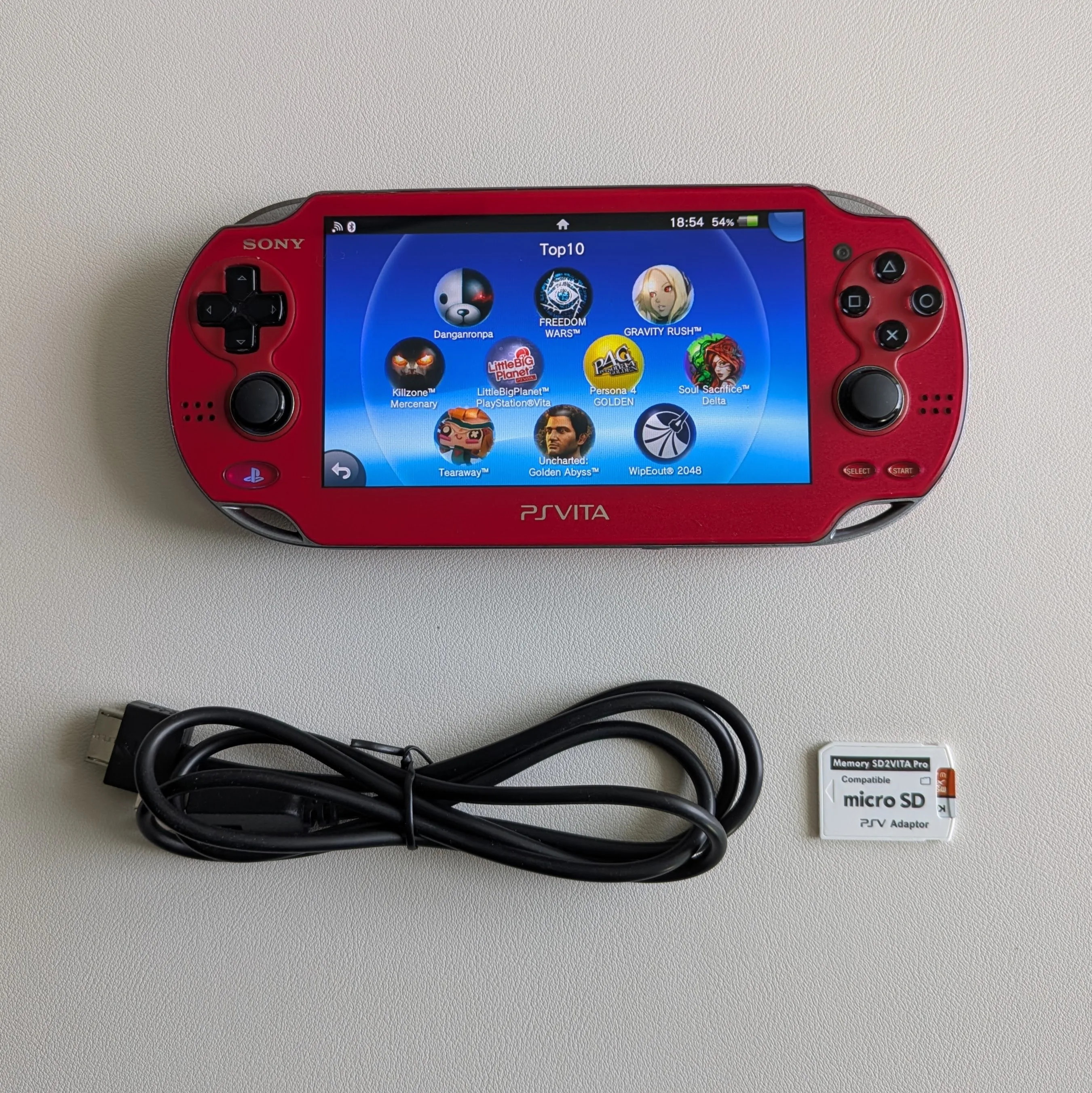 Sony PS Vita 1000 Red Modded thumbnail