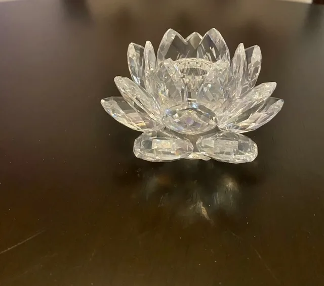 Vintage SWAROVSKI Crystal - Takes Slim Taper Candles image indicator(2)