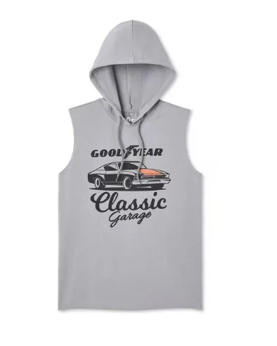 New Goodyear Men's Retro Hooded Muscle Tank thumbnail
