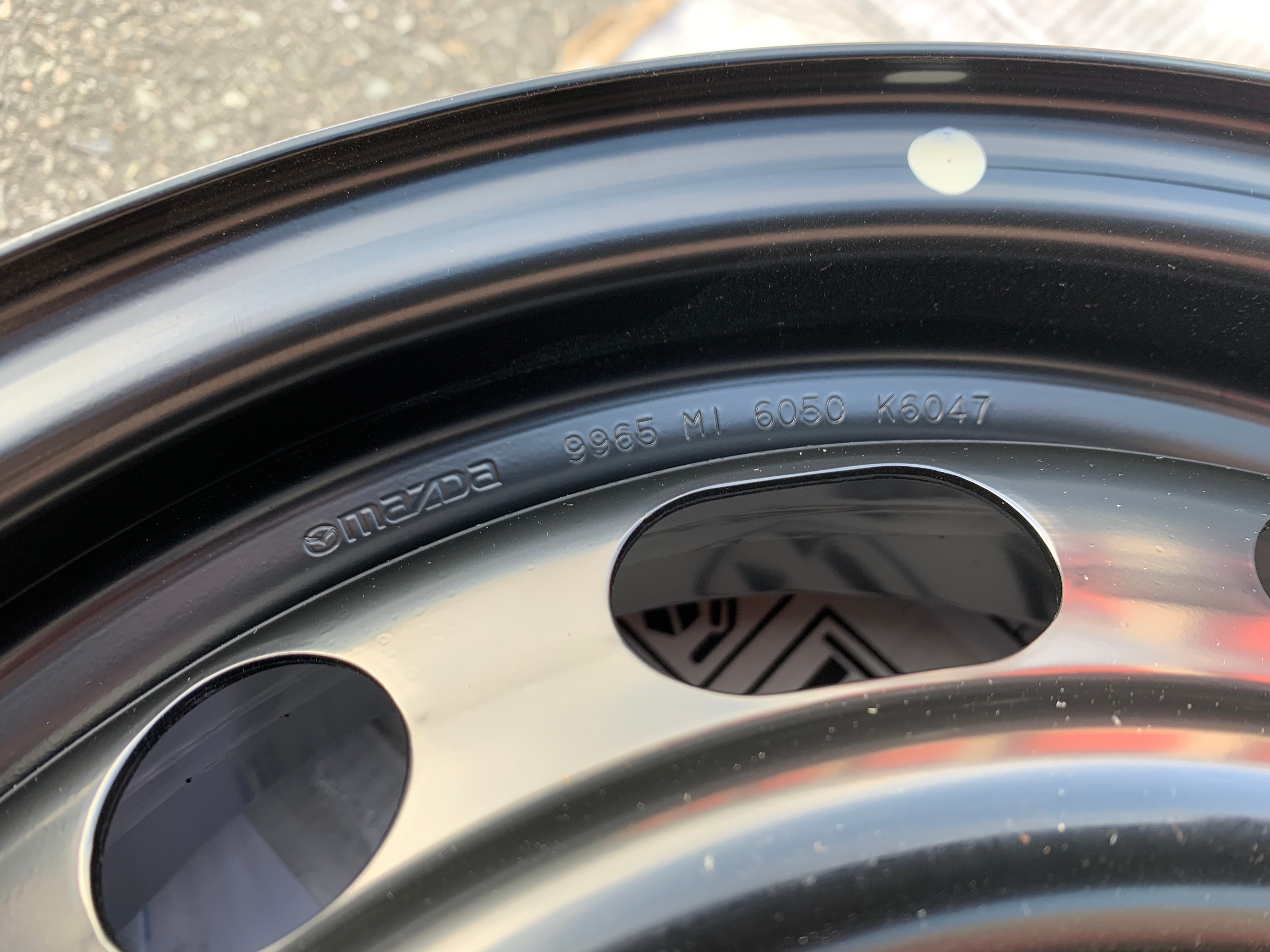 1 X single Brand New OEM factory 15X6" 5x114.3 Mazda 3 Steel rim - photo 4