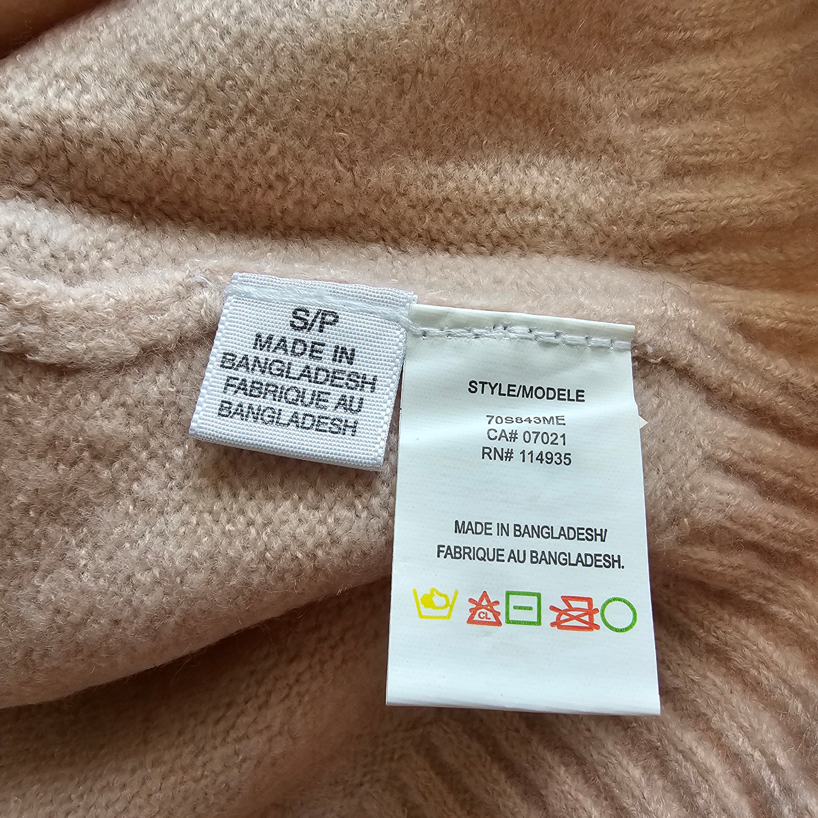 NWT Seven Sisters V-neck Mossy Yarn Sweater - 2018 - Blush - S - photo 4