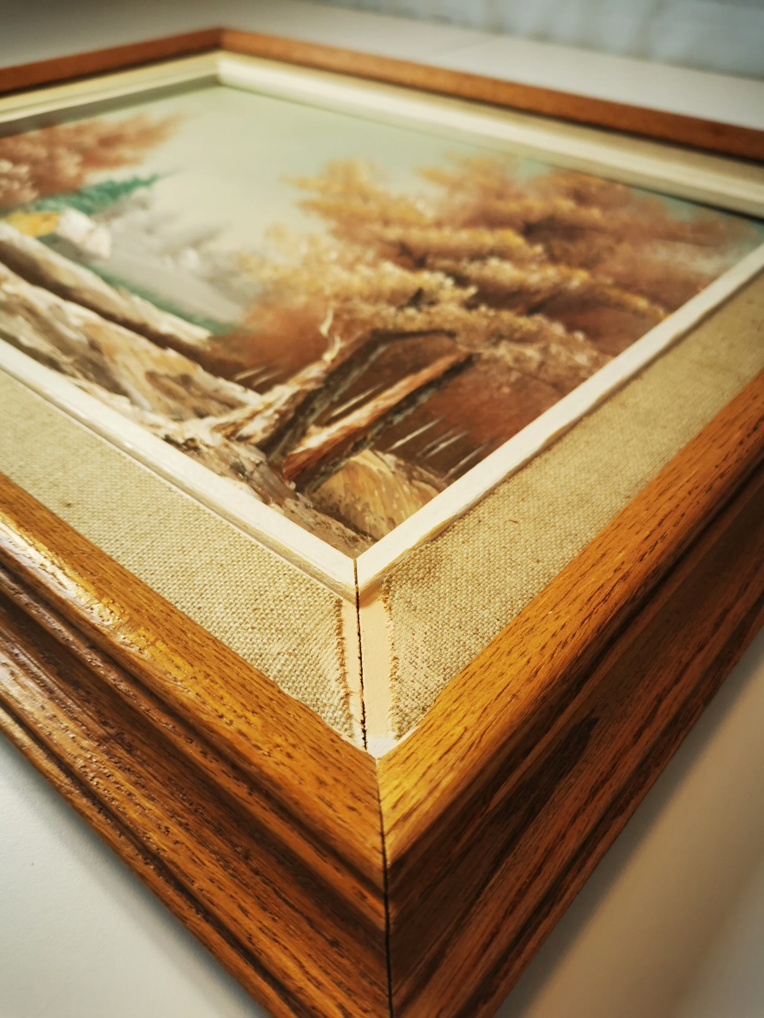 Oil Painting Countryside Landscape Signed Vintage image indicator(4)