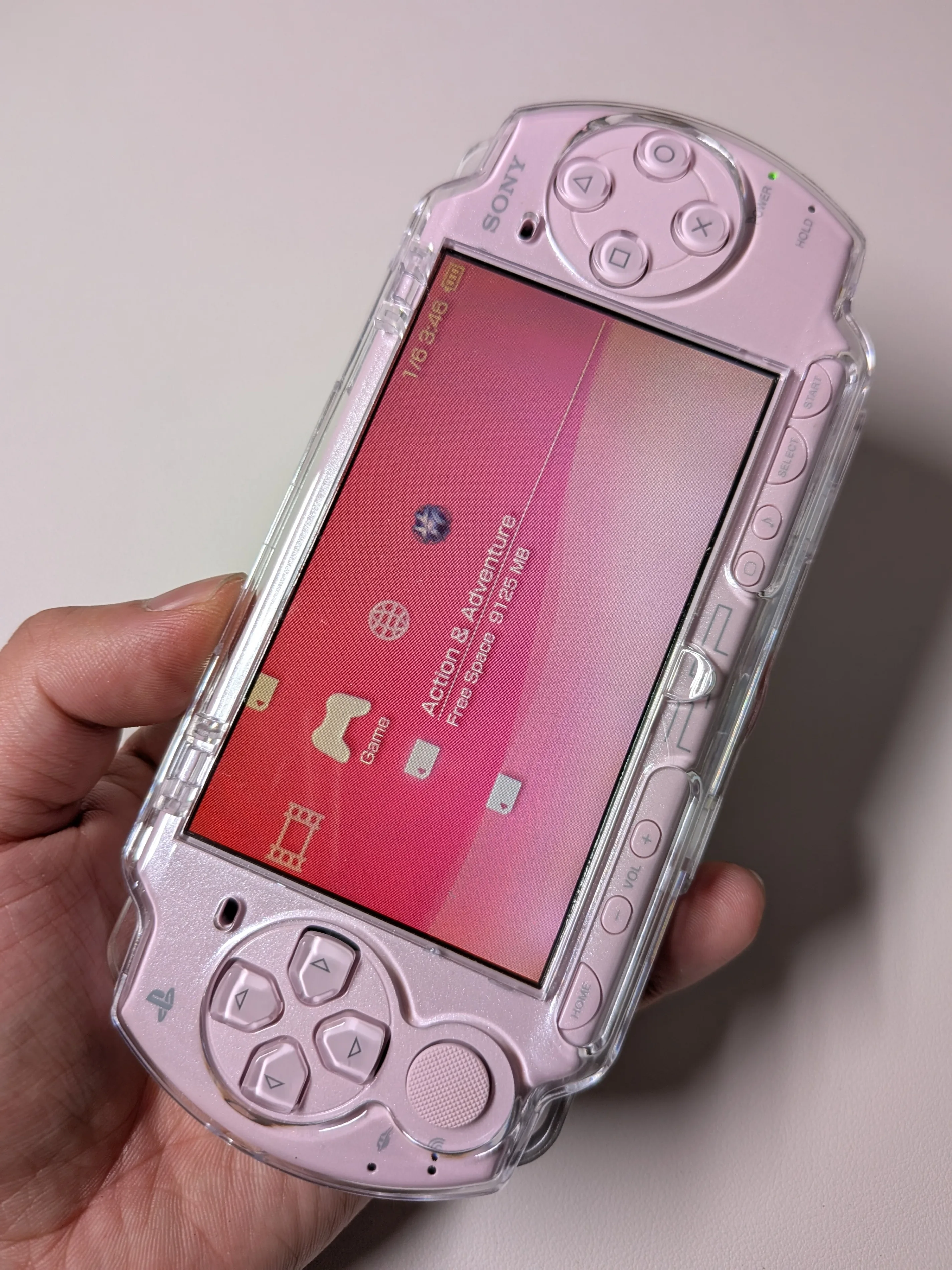 Sony PSP2000 Pink Modded image indicator(2)