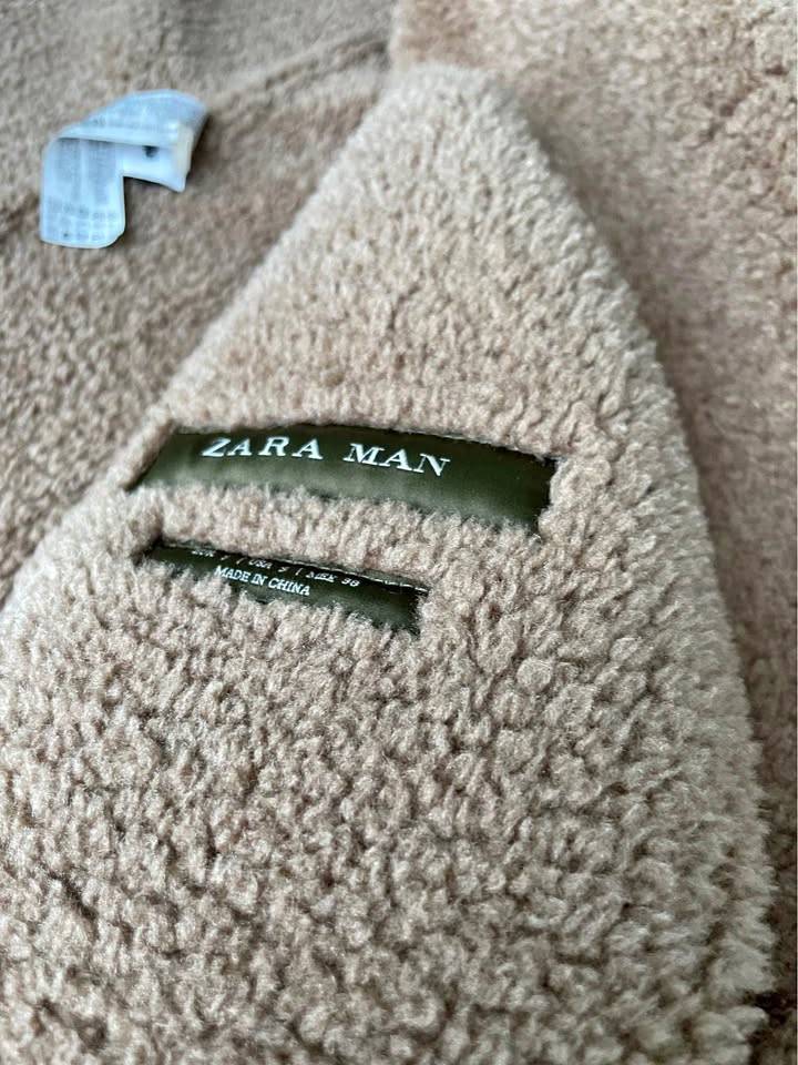 ZARA Man Shearling Sherpa Jacket – Size S - photo 3