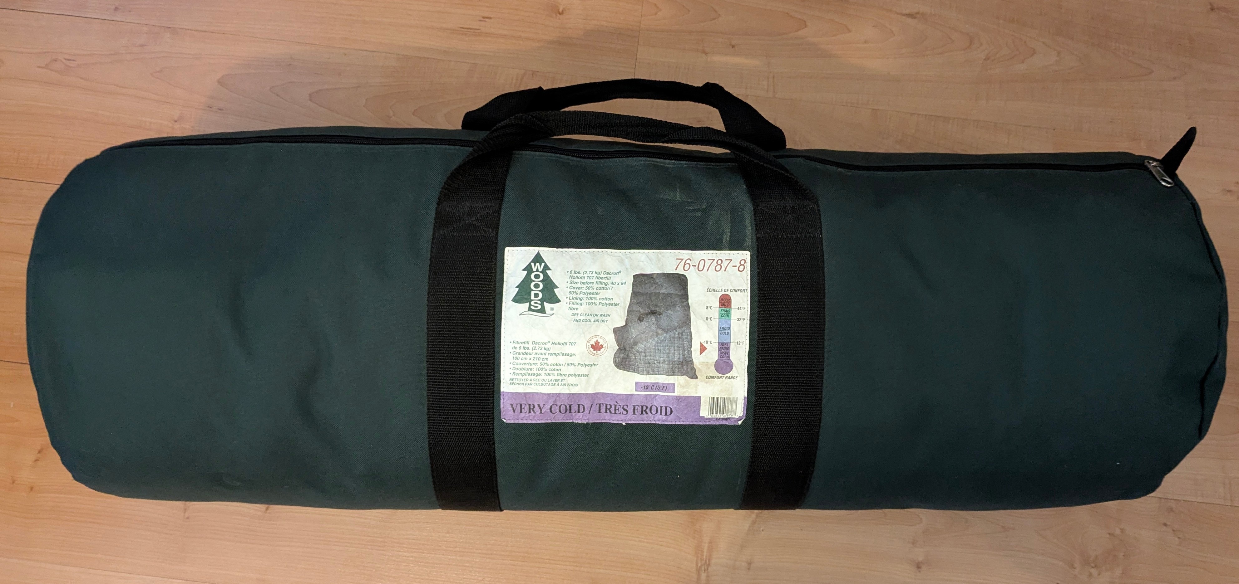 Woods winter sleeping bag rated for -15
