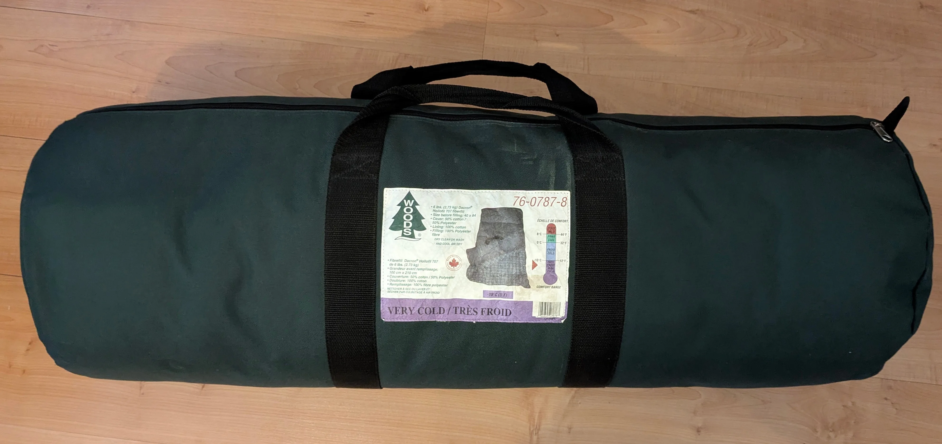 Woods winter sleeping bag rated for -15 thumbnail