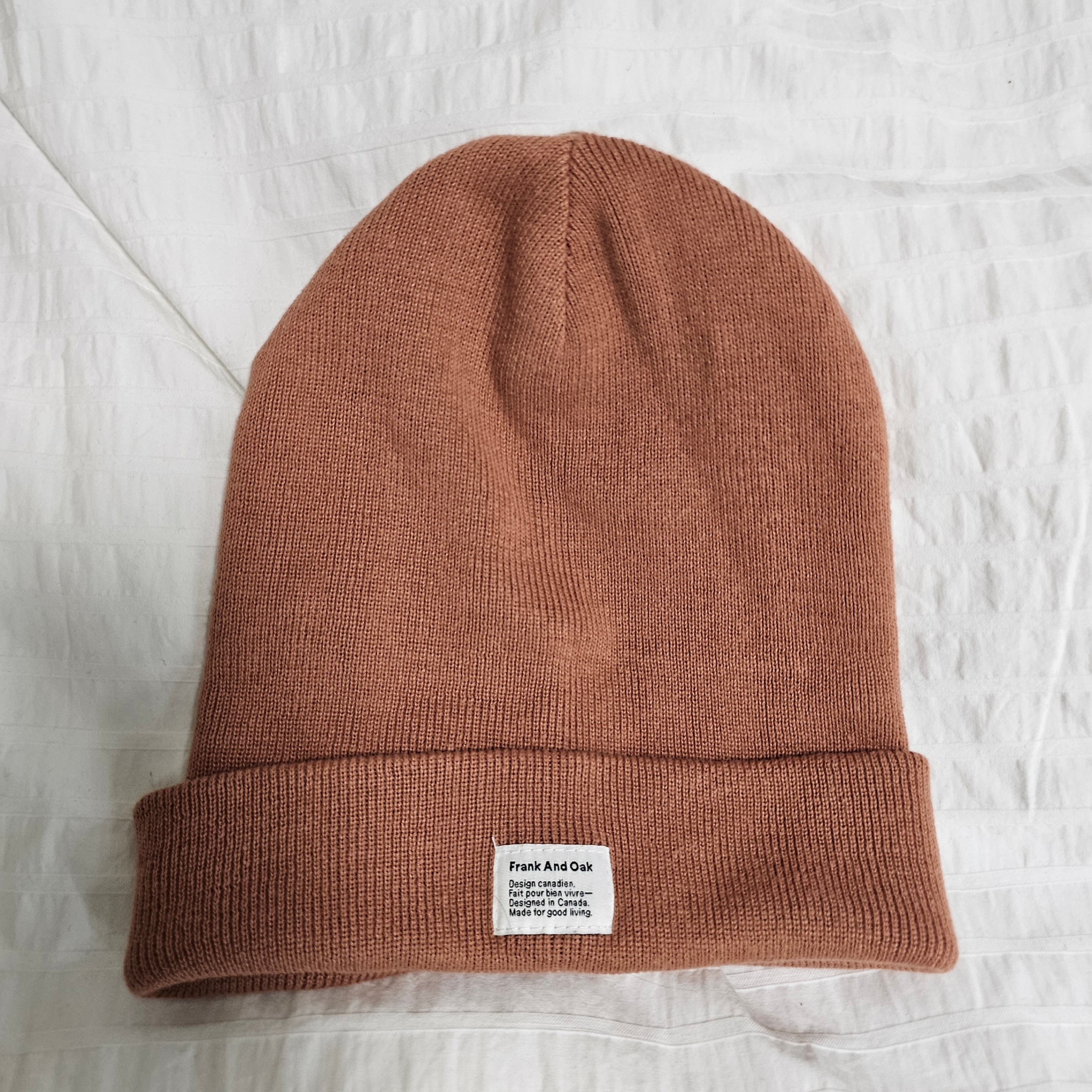 Frank and Oak Beanie - Salmon Pink