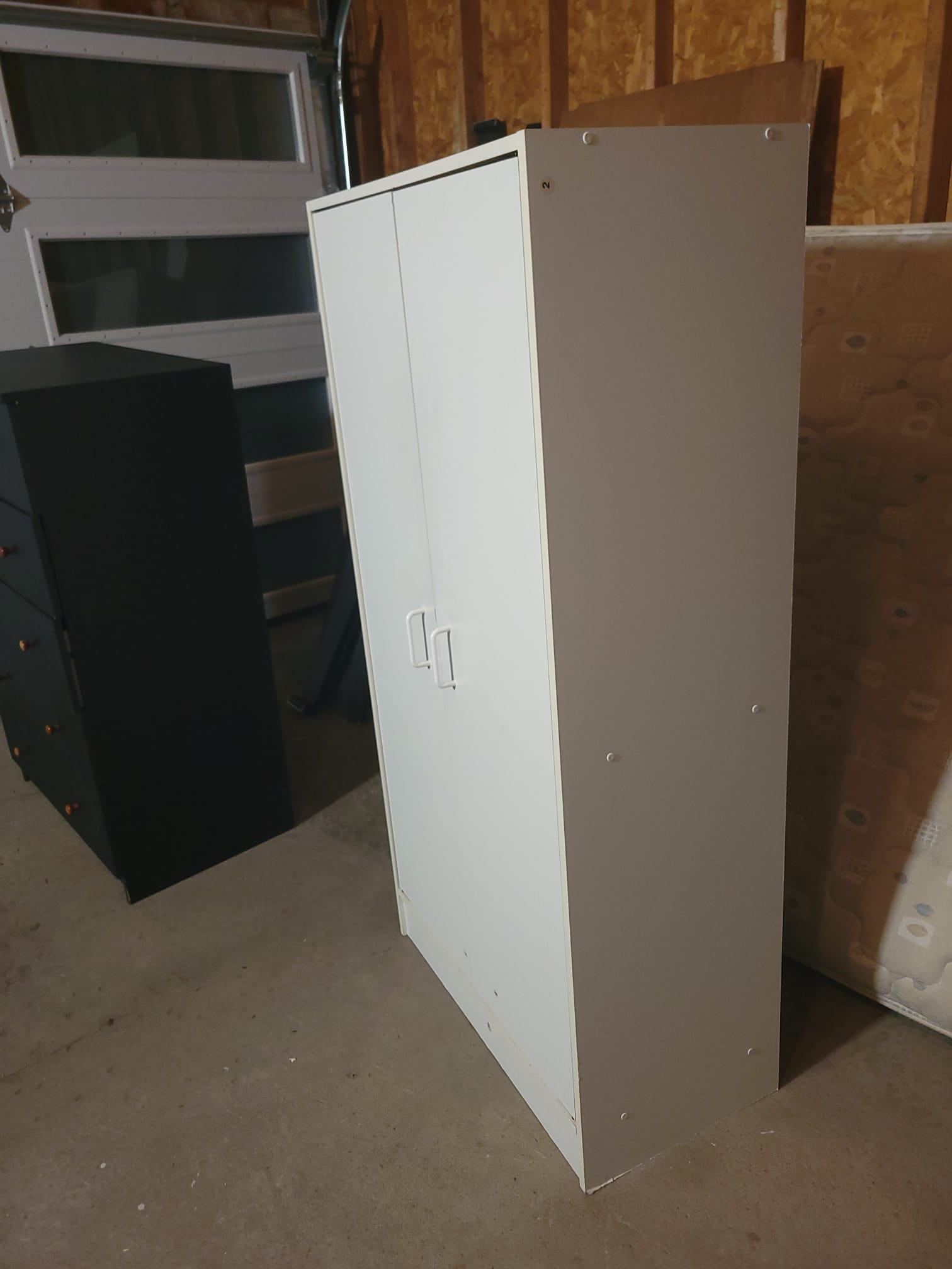 White Wardrobe Cabinet - photo 3