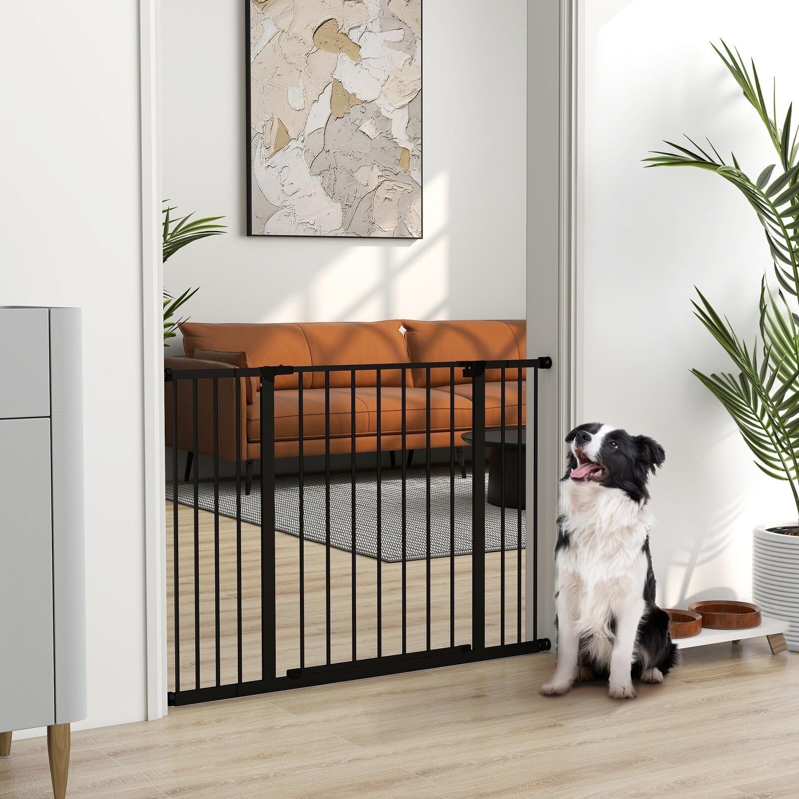 NEW-Pressure Fit Dog Gate for Stairs - photo 2
