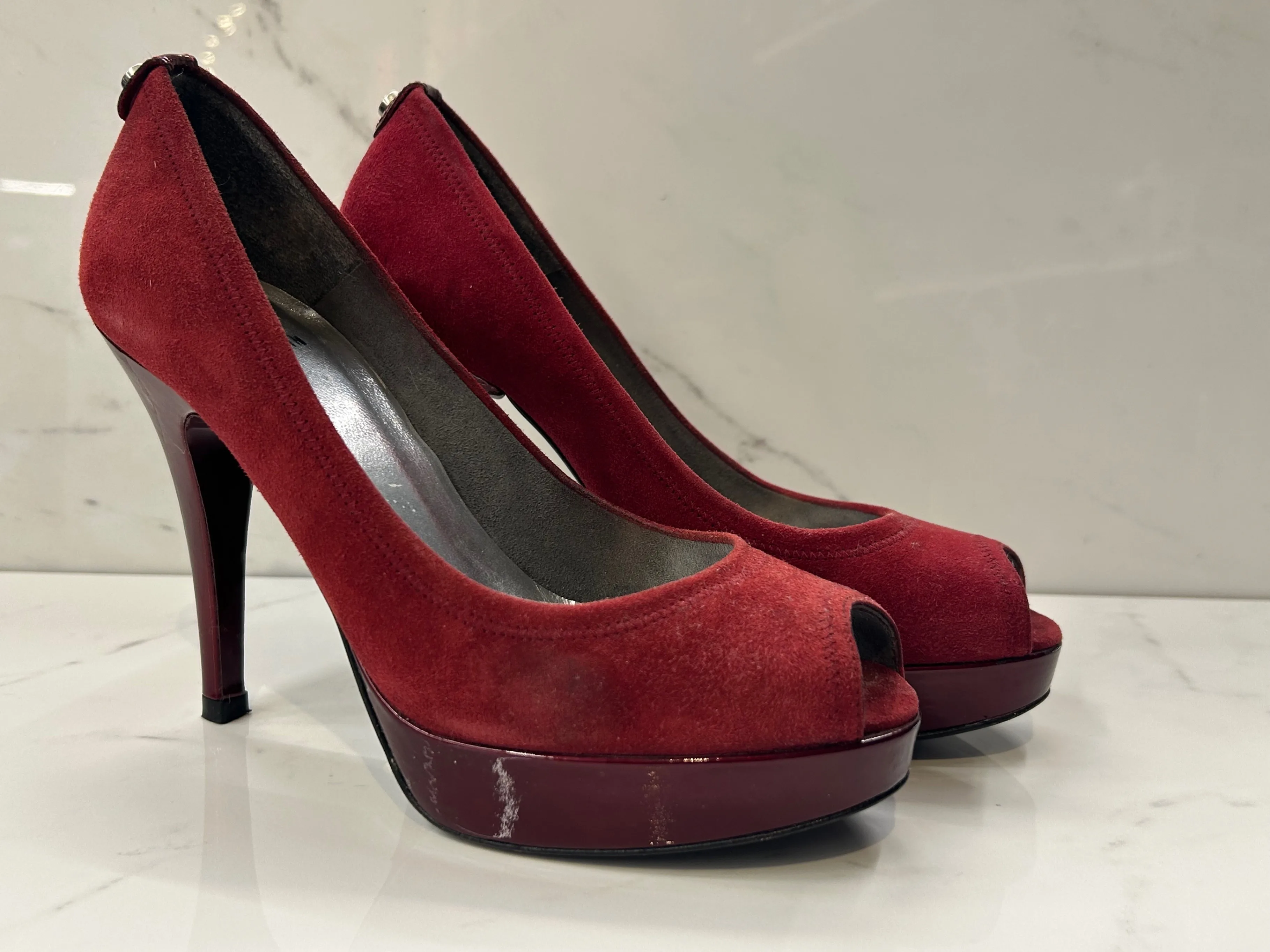 Stuart Weitzman Deep Red Heels thumbnail