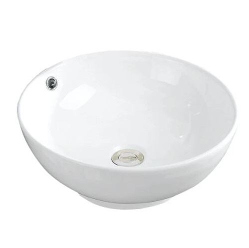 Karran Valera 17" White Vessel Sink Gently Used w/ Overflow - photo 2