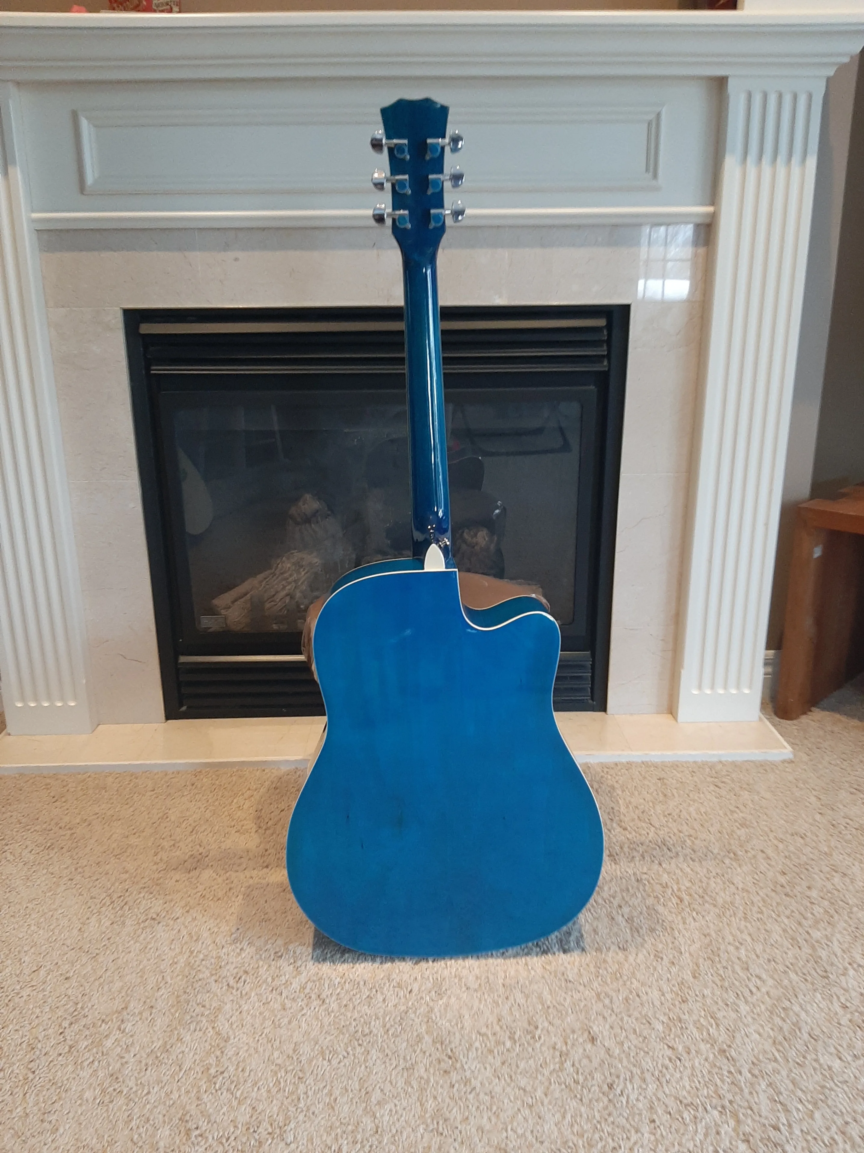 Left-Handed Acoustic Guitar – 41" Full Size – Blue image indicator(4)