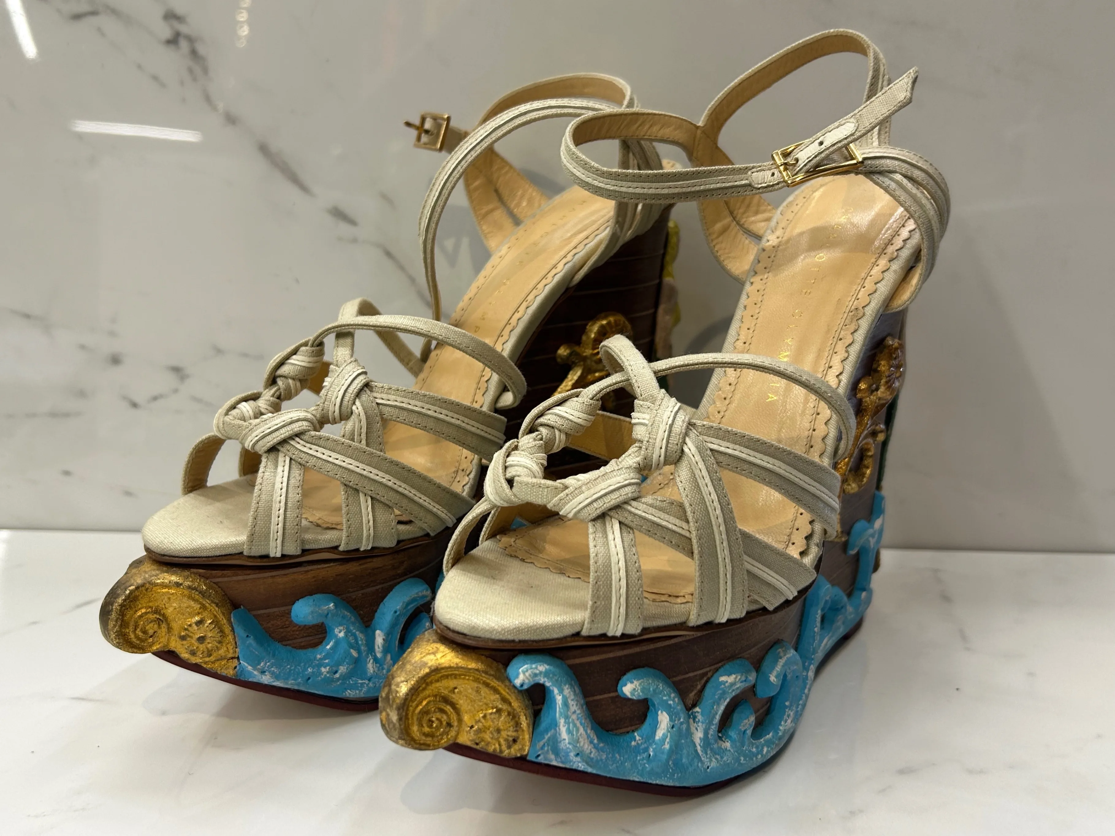Charlotte Olympia Maiden Voyage Mermaid Wedges thumbnail