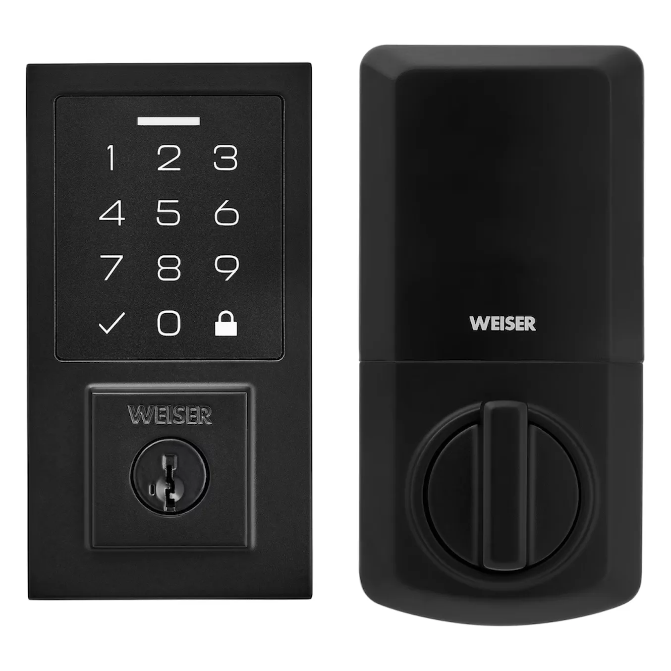 Weiser SmartCode Contemporary Touchpad Matte Black Keyless Lock thumbnail