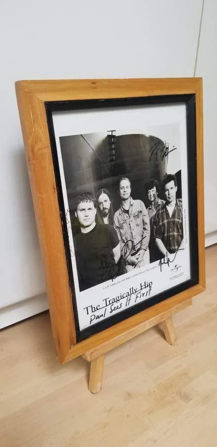 The Tragically Hip FULL Band Signed 1998 Photo w/ Gord Downie image indicator(7)