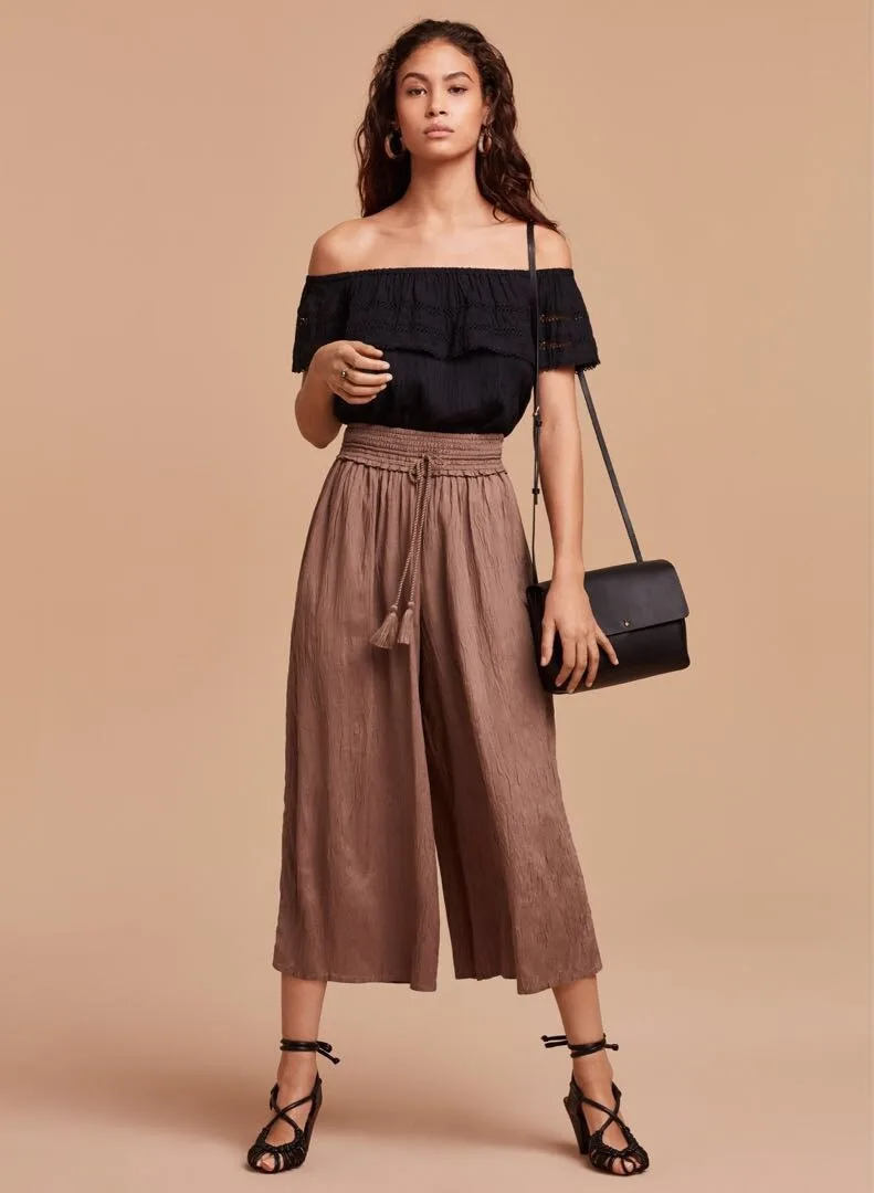 NWT Aritzia Wilfred Nanterre Pant - Mocha - Sz XS thumbnail