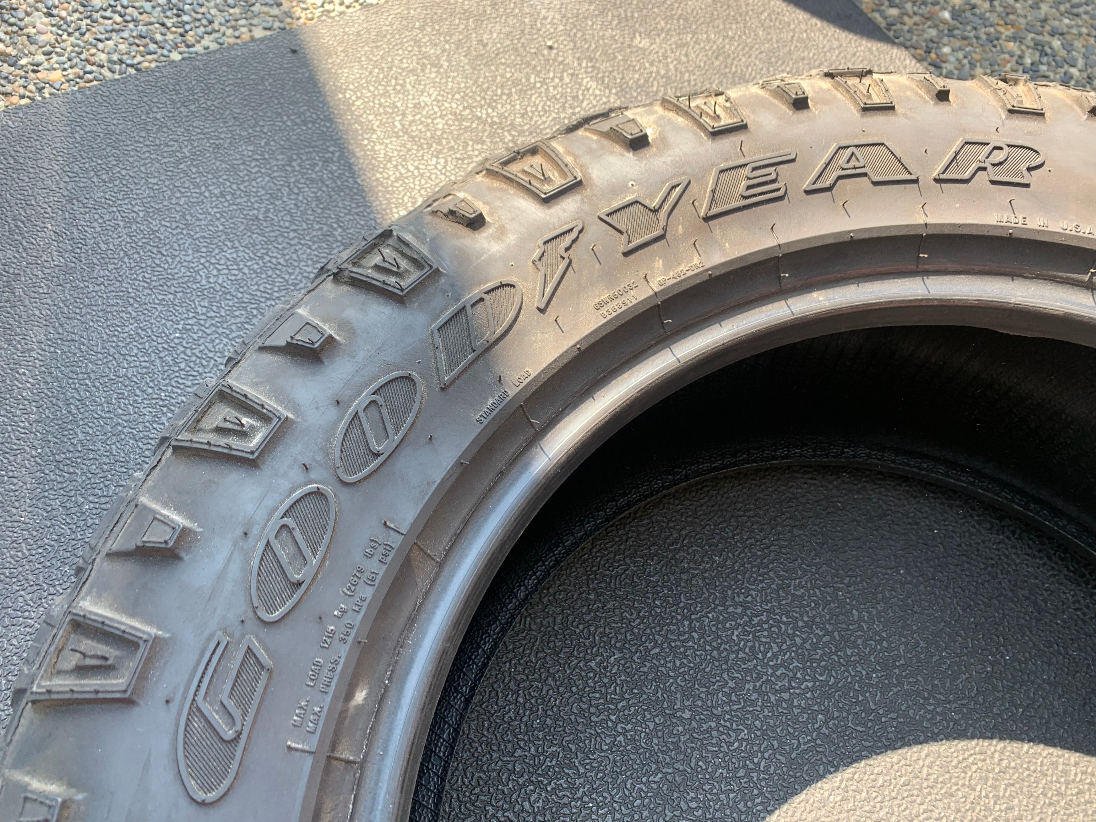 1 X single 275/60/20 Goodyear Wrangler Duratrac with 40% tread - photo 5
