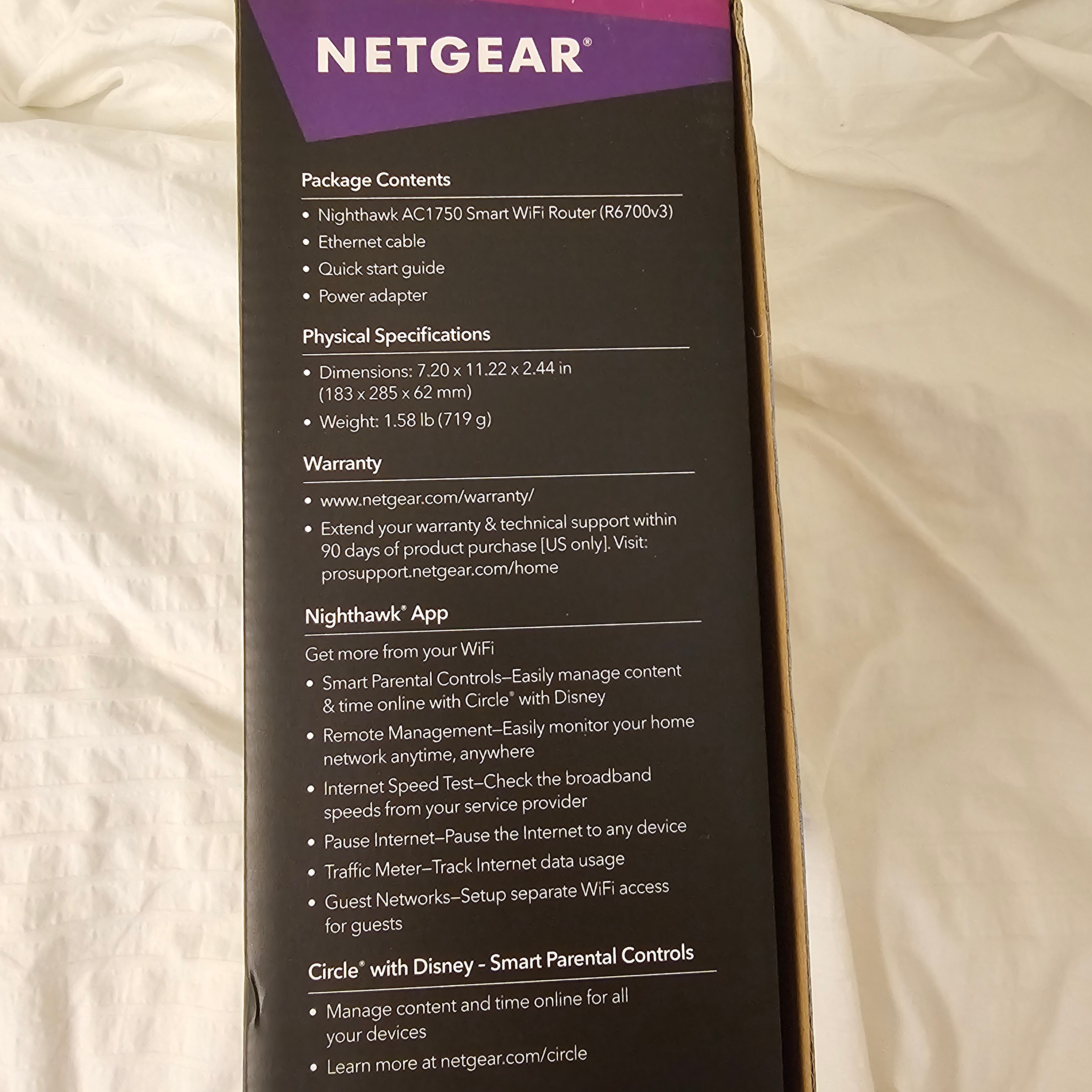 Netgear Nighthawk AC1750 Wifi Router - R6700 - photo 3