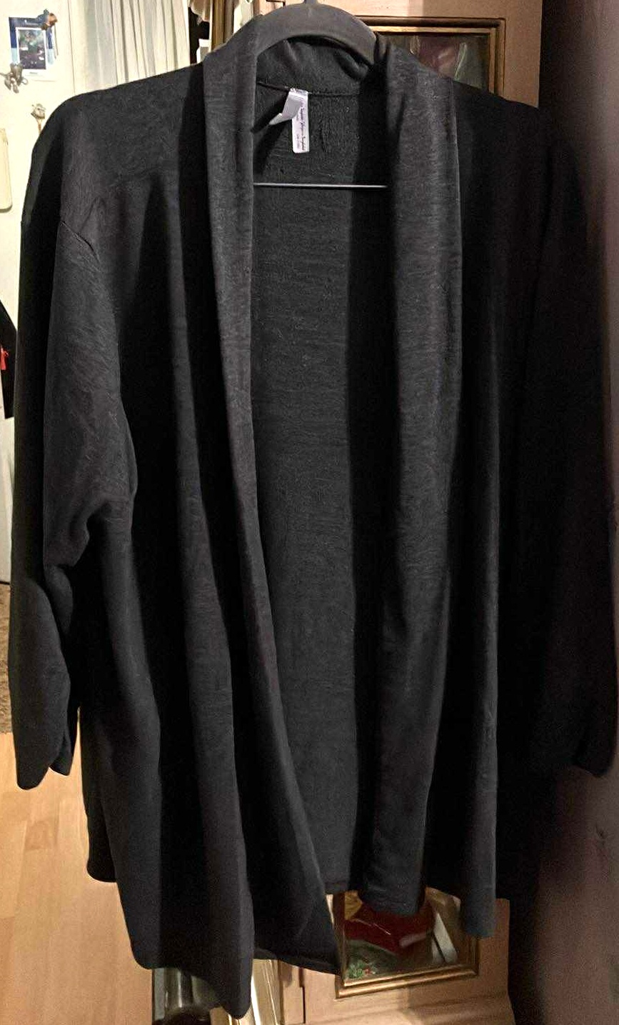 Women Open Sweater Grey - Size 3X