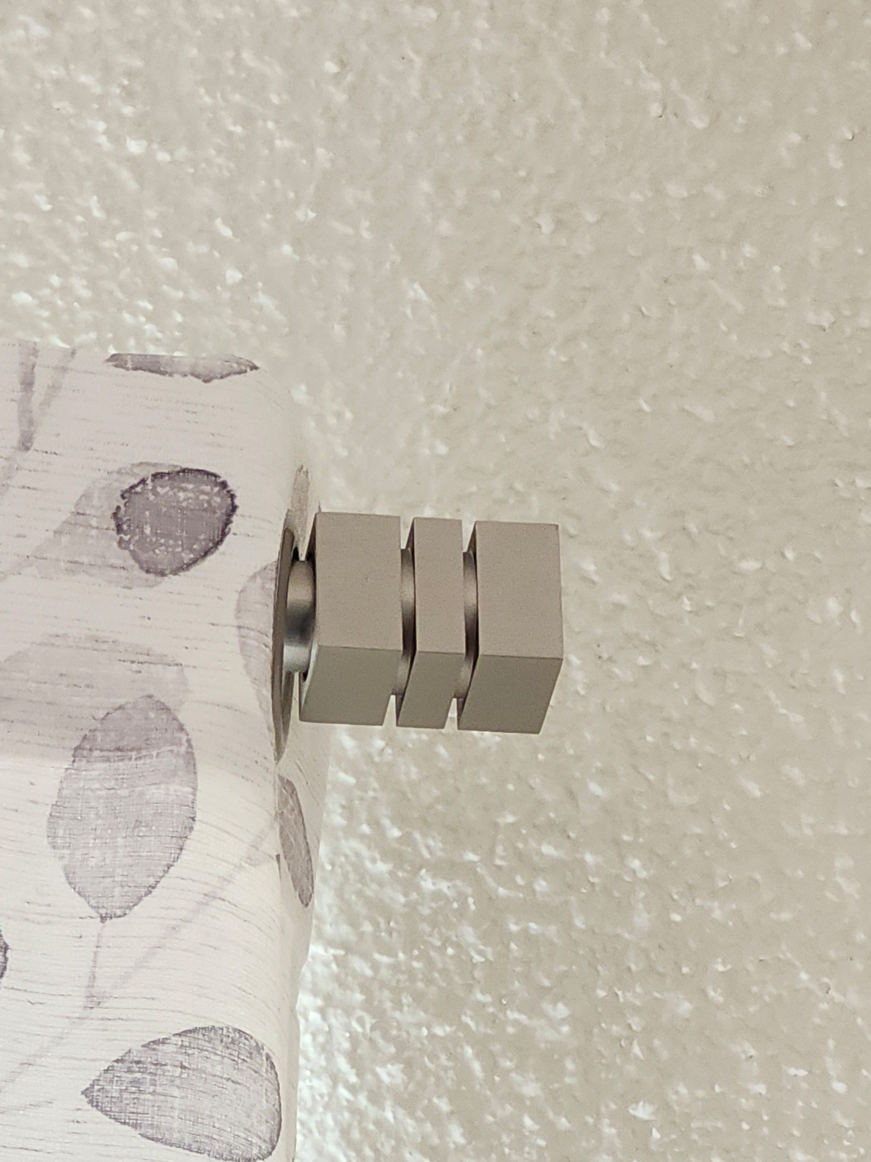 🥕 Silver Pewter Extendable Curtain Rod with Finials - photo 3