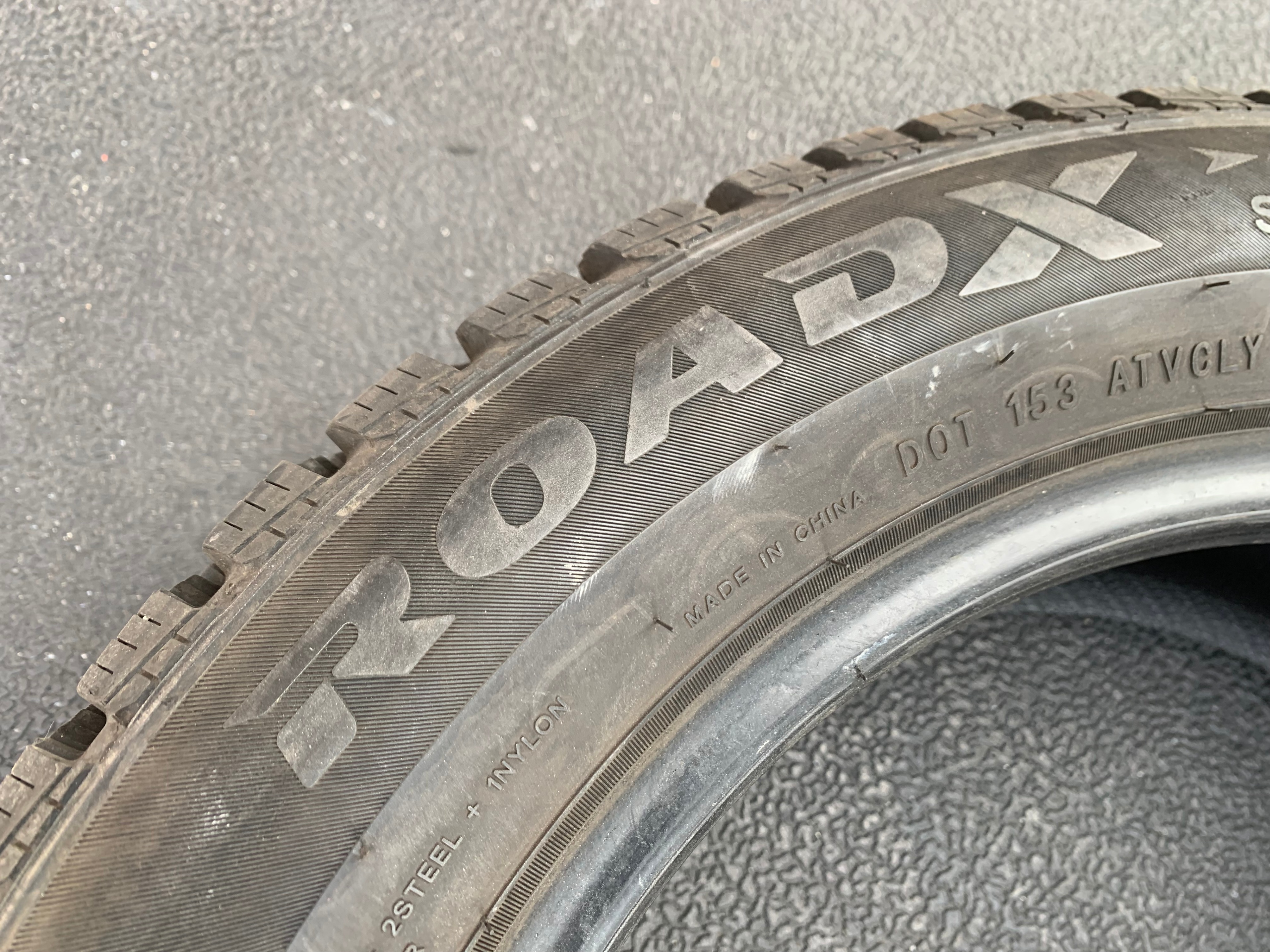 1 X single 185/60/15 M+S RoadX RX Frost FX11 tread like new - photo 4
