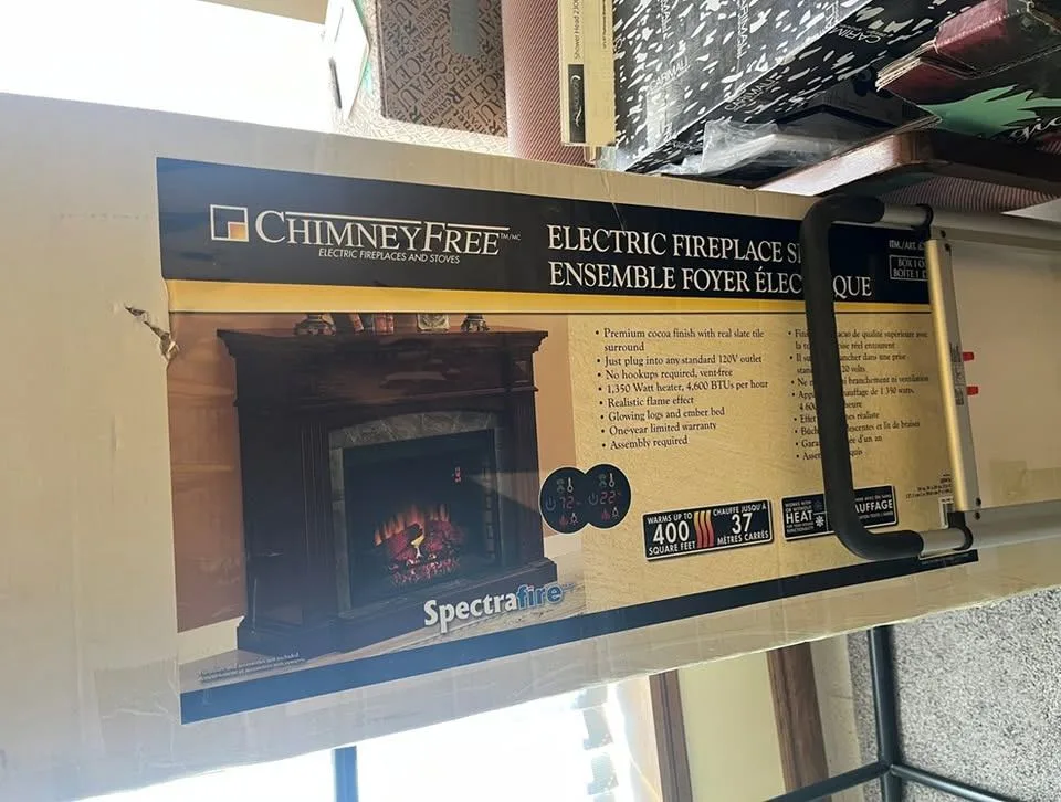 Fireplace Mantel (no insert), in box