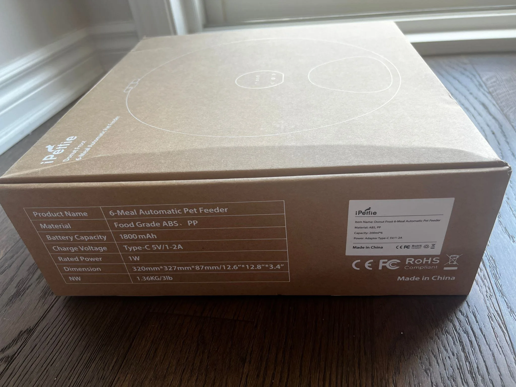 iPettie Donut Frost WiFi Automatic Pet Feeder (6 Meals) image indicator(3)