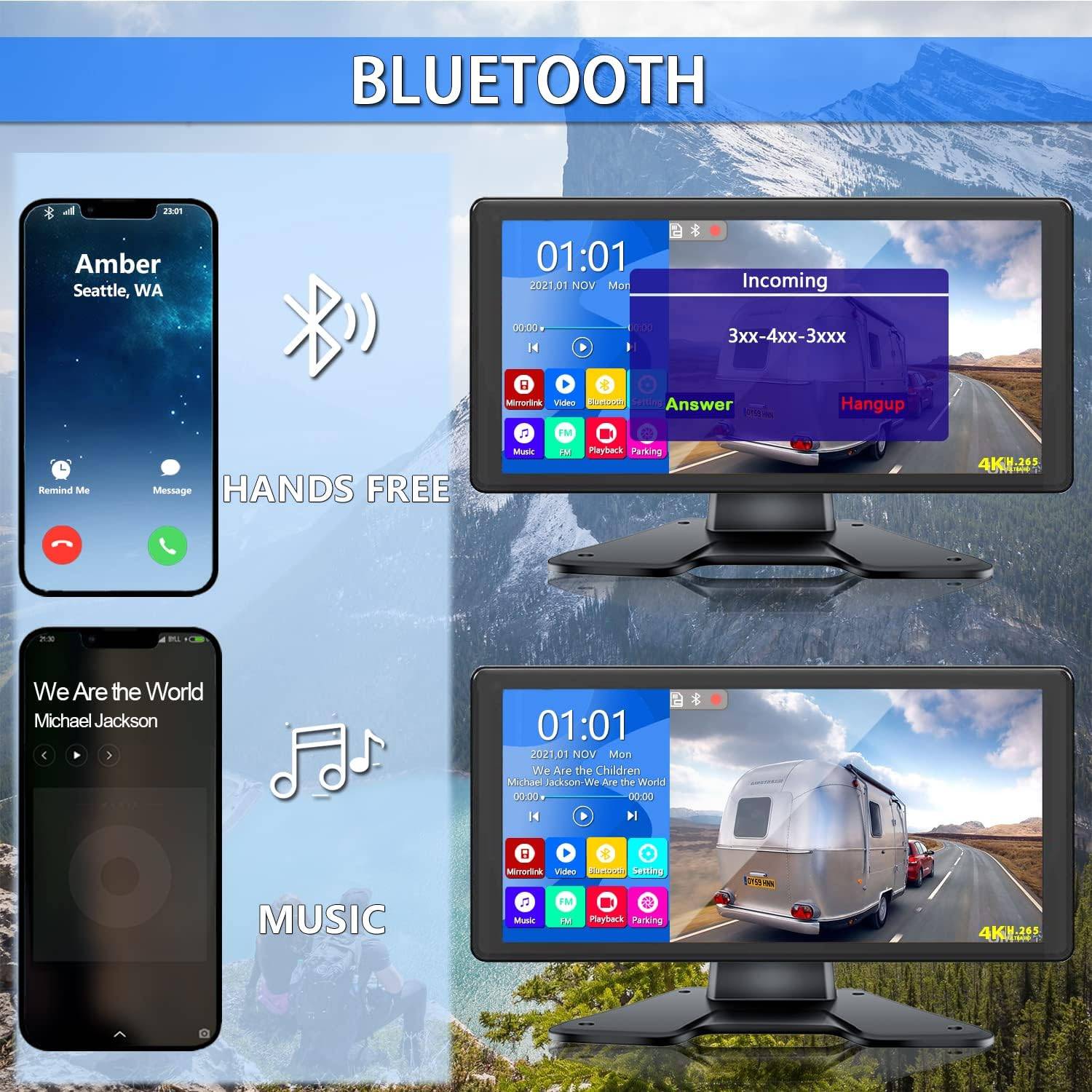 RV Backup Camera System with 10.36'' 4K Monitor - 4 HD 1080P - photo 4