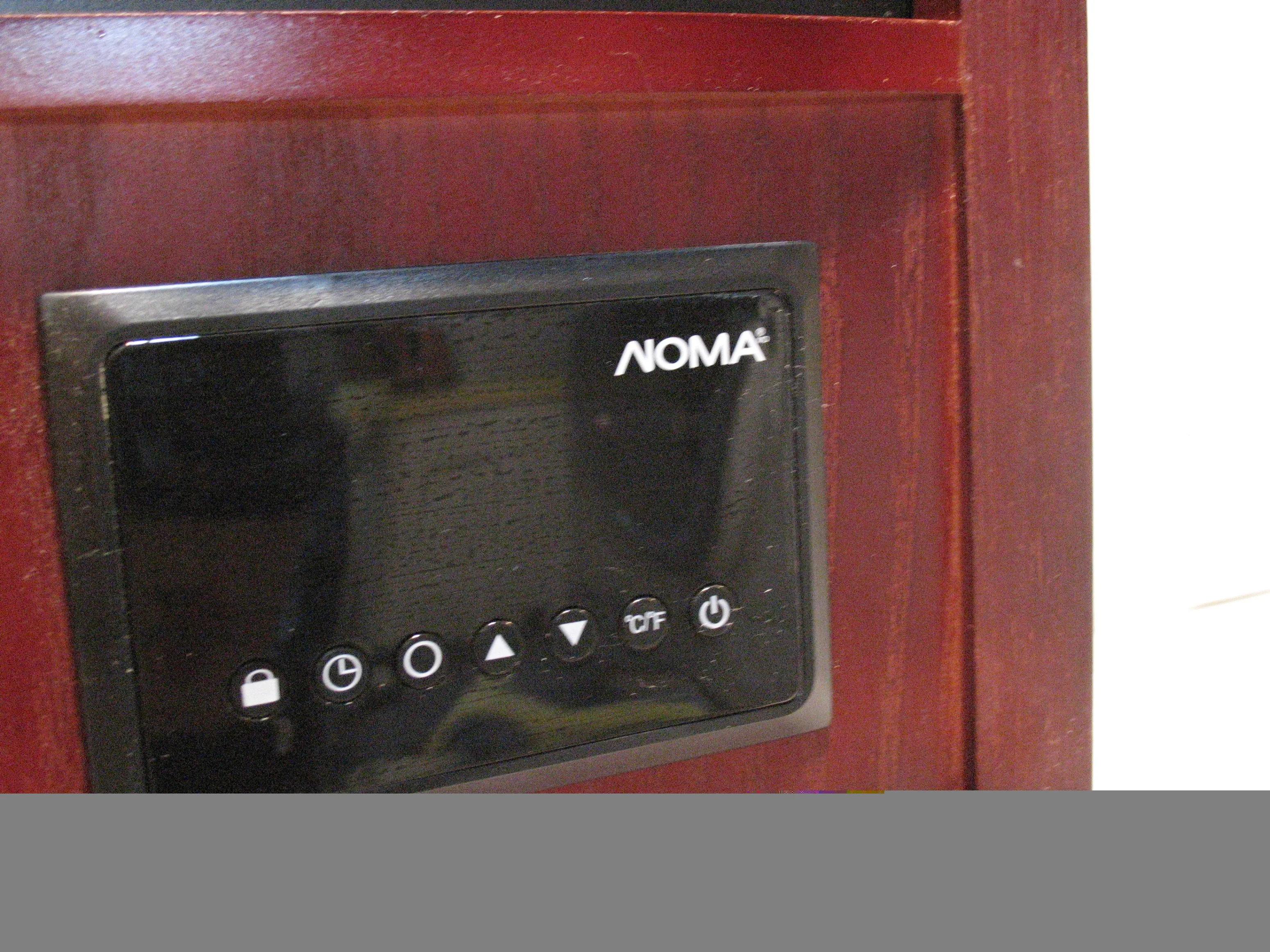 NOMA Wood Cabinet Infared Space Heater w/Remote Control image indicator(3)