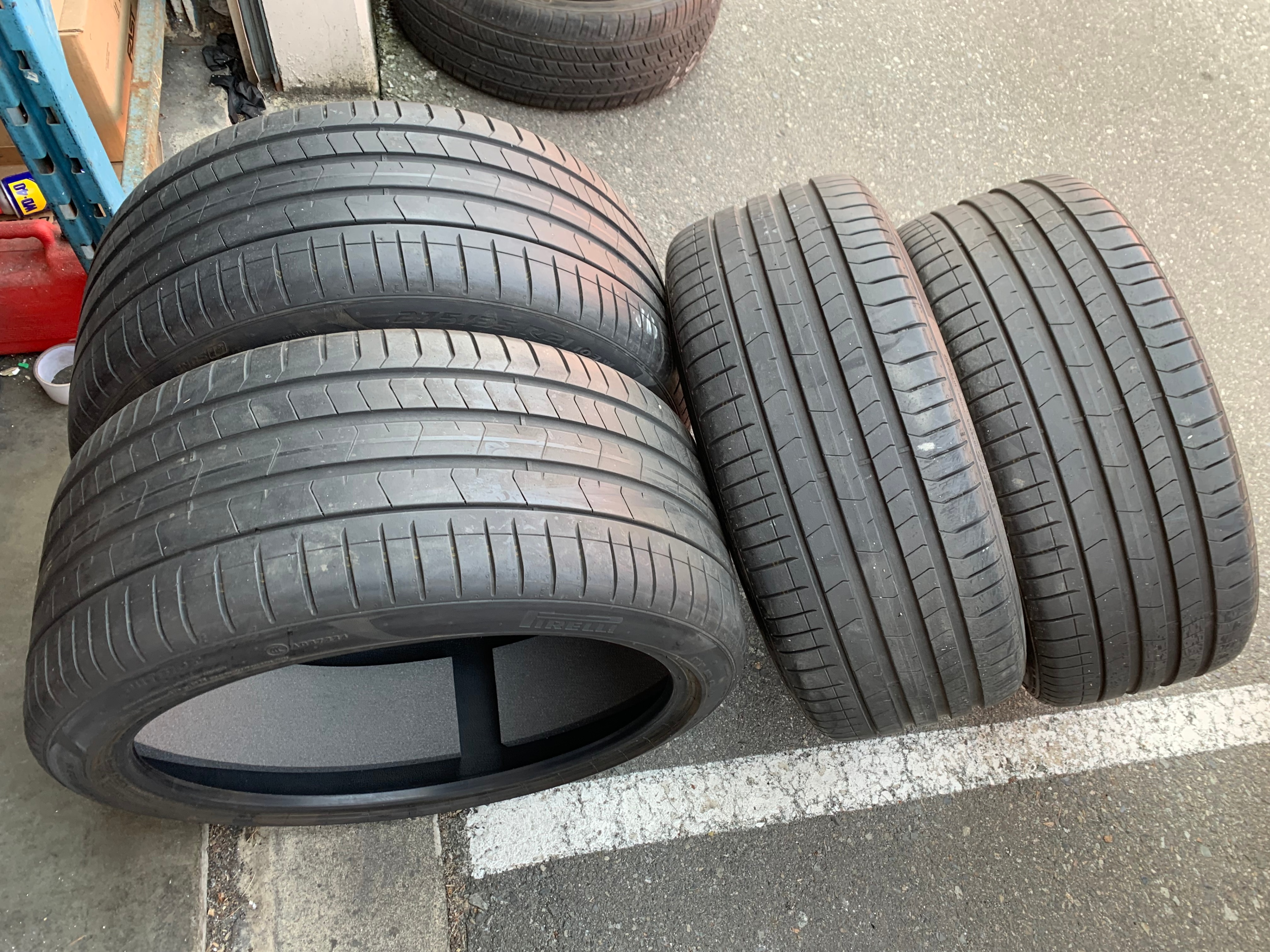 Set of 255/35/21 and 275/35/21 Pirelli Pzero Pz4 awesome shape - photo 3