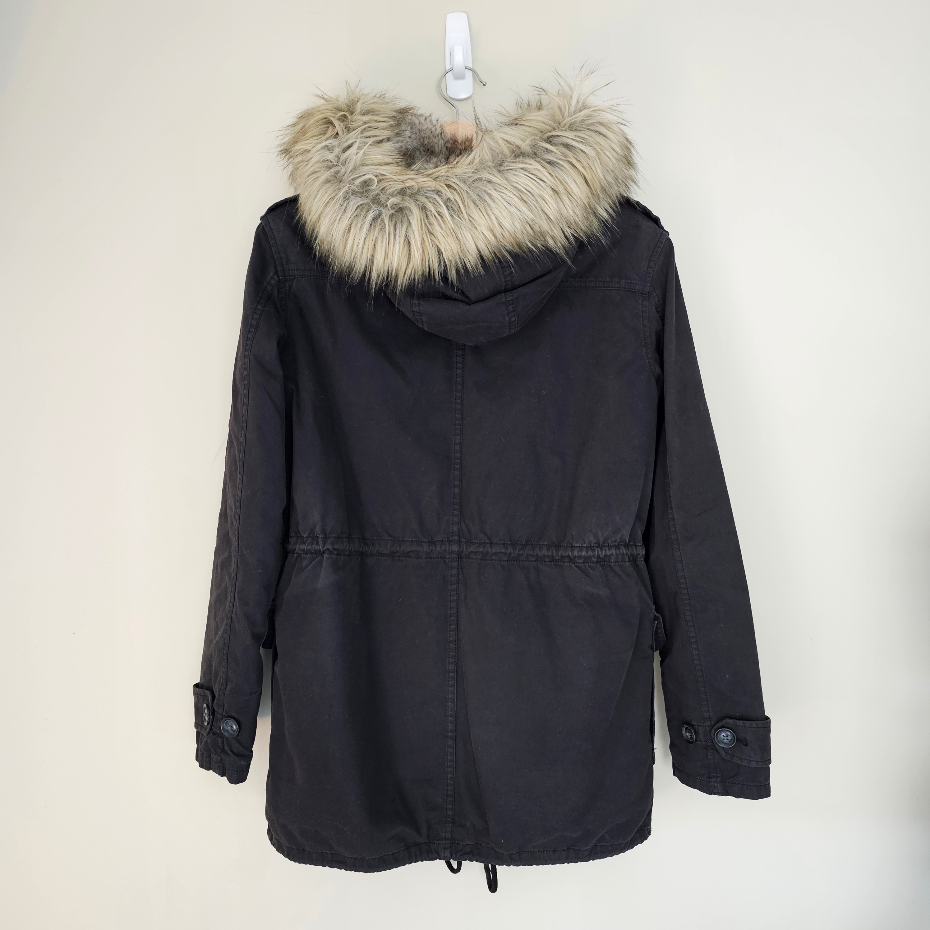 Aritzia Talula Faux-Fur Lined Jacket - Black - Sz XXS - photo 3