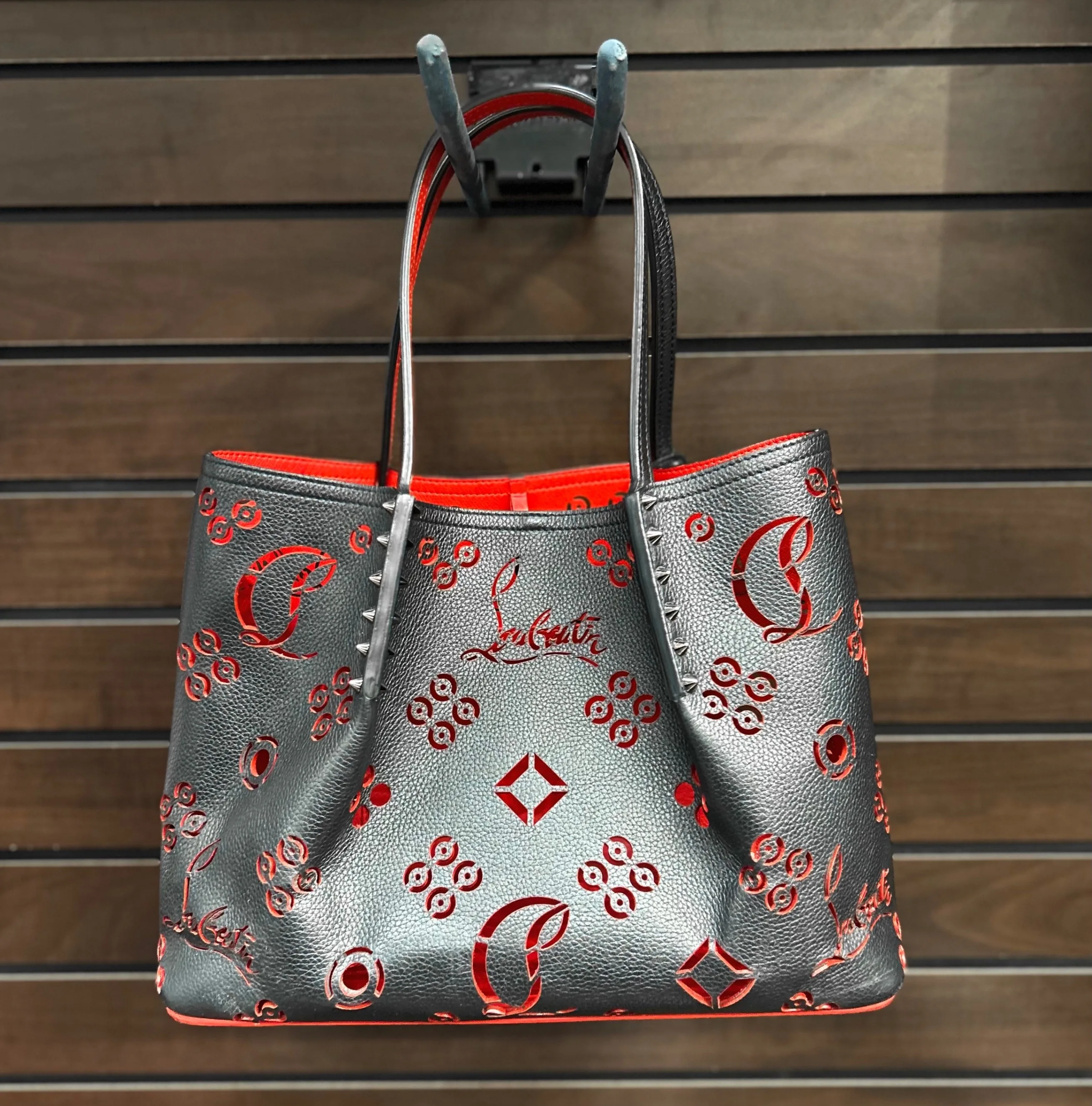 Christian Louboutin Cabarock Perforated Tote Bag thumbnail
